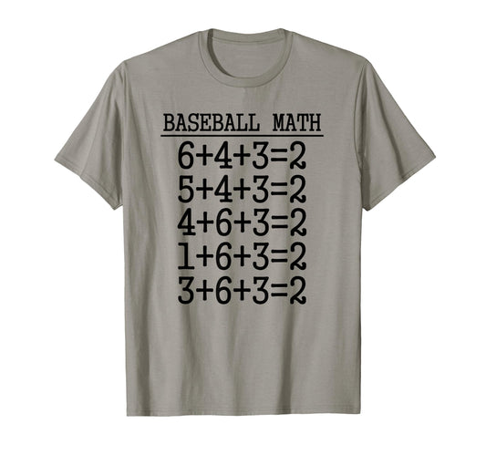 6 4 3 2 Baseball Math Softball Game Gift T-Shirt - Minimalist Print Unisex - T-Shirt, Sweatshirt, Hoodie
