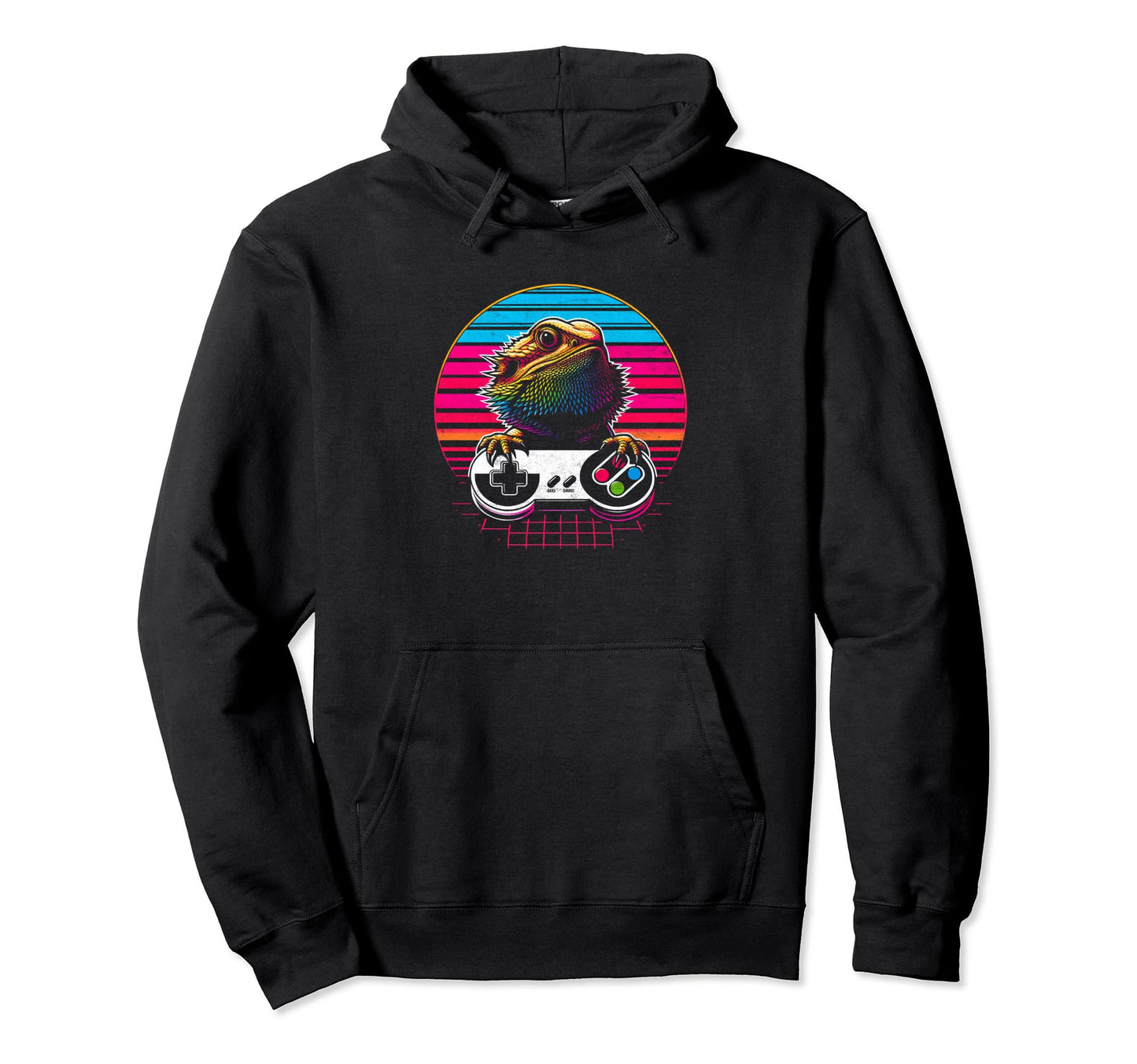 Bearded Dragon Dad Video Game Lizard Reptile Hoodie - Graphic Print Unisex - T-Shirt, Sweatshirt, Hoodie