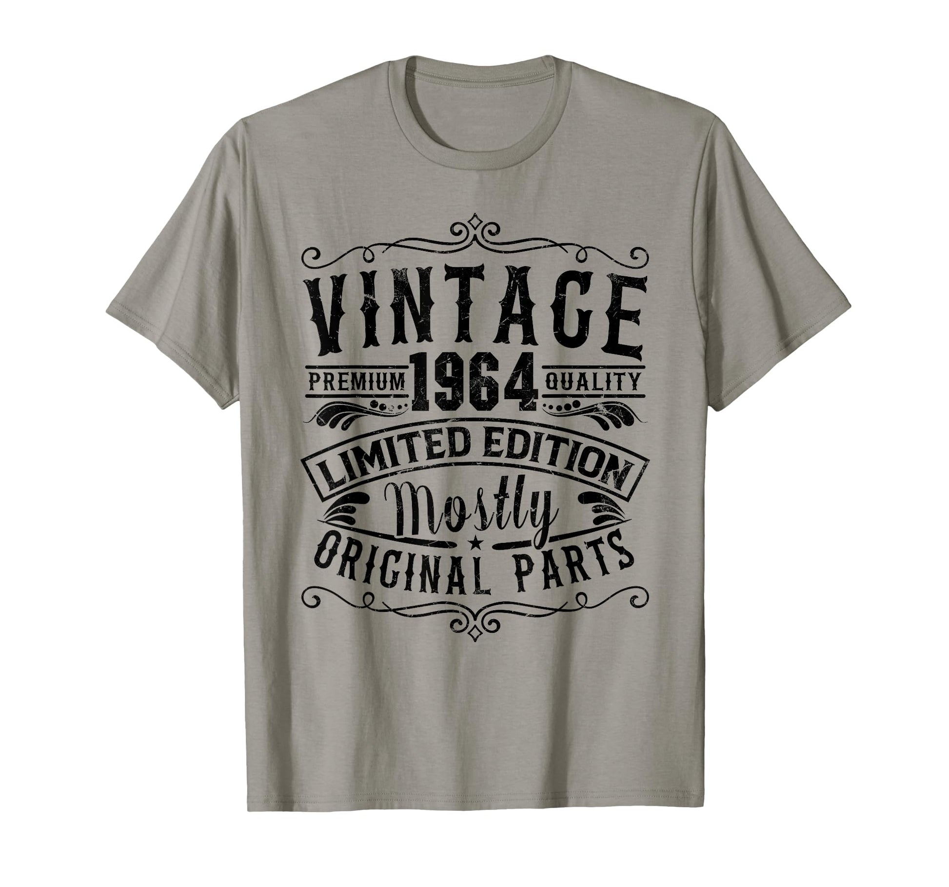 Born 1964 Mostly Original Parts Funny T-Shirt - Graphic Print Unisex - T-Shirt, Sweatshirt, Hoodie