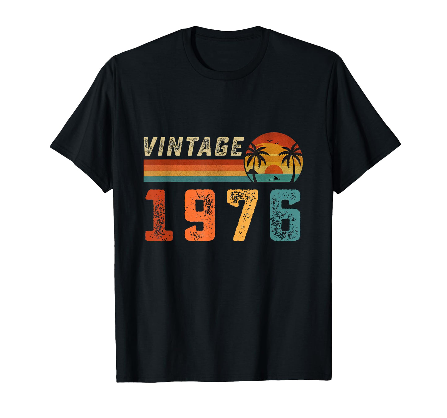 Birthday 50 Years Gift Palm 1976 T-Shirt - Graphic Print for Adults - T-Shirt, Sweatshirt, Hoodie