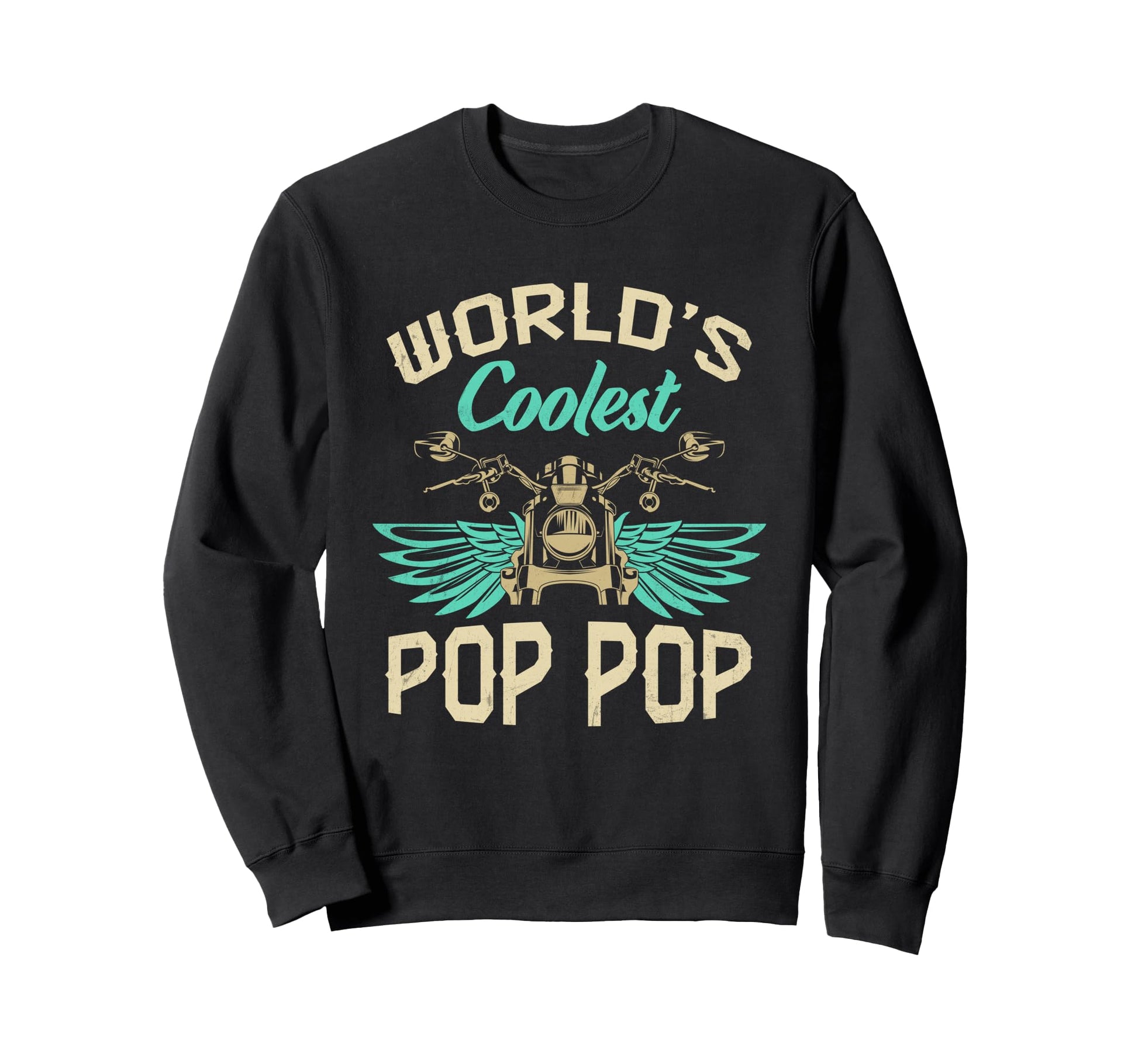 Worlds Coolest Pop Pop Sweatshirt - Aesthetic Graphic for Adults - T-Shirt, Sweatshirt, Hoodie