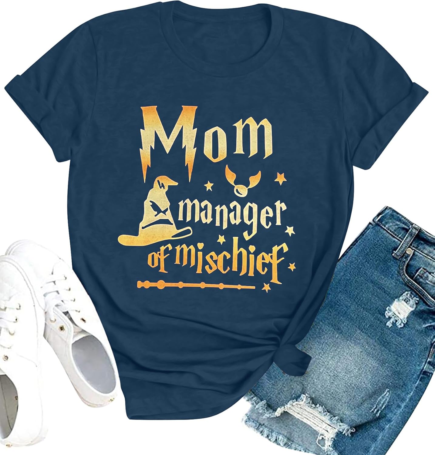 Women Funny Mom T Shirt Manager Shirt Mom Life Tee Fantastic Mama Shirt Magic Mom Shirt Mothers Day Tee Tops - T-Shirt, Sweatshirt, Hoodie