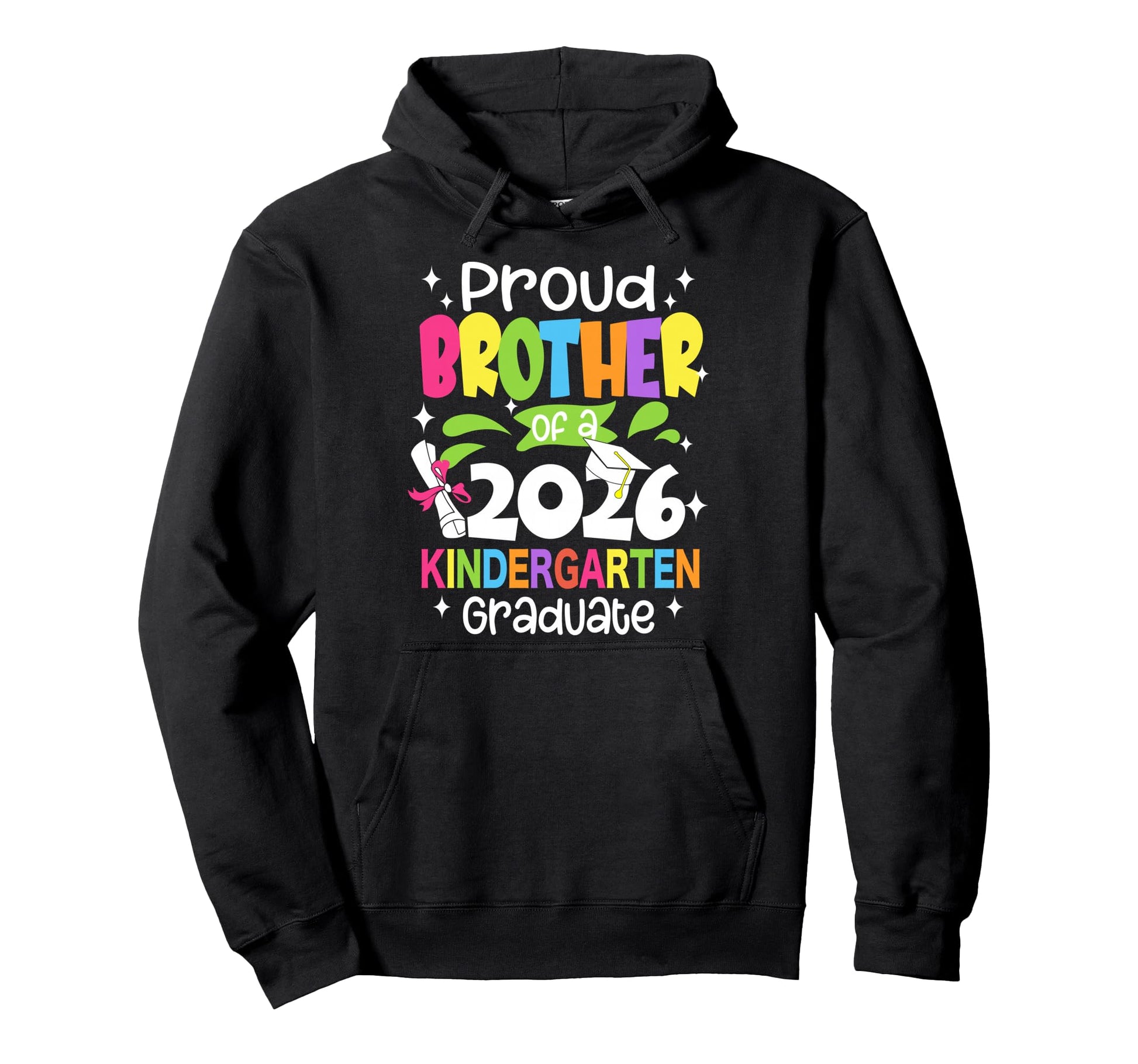 Proud Brother Kindergarten Graduate Class Hoodie - Unique Graphic Unisex - T-Shirt, Sweatshirt, Hoodie