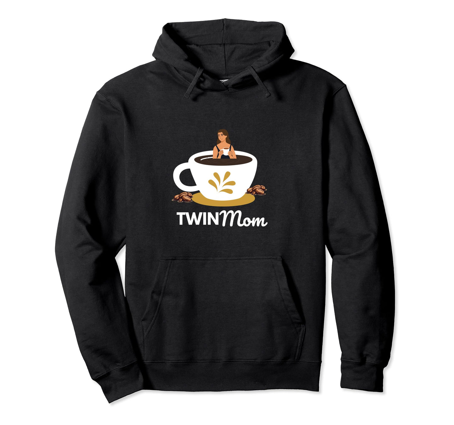 Funny Twin Mom Outfit Mommy Or Mama Hoodie - Custom Art Print for Adults - T-Shirt, Sweatshirt, Hoodie