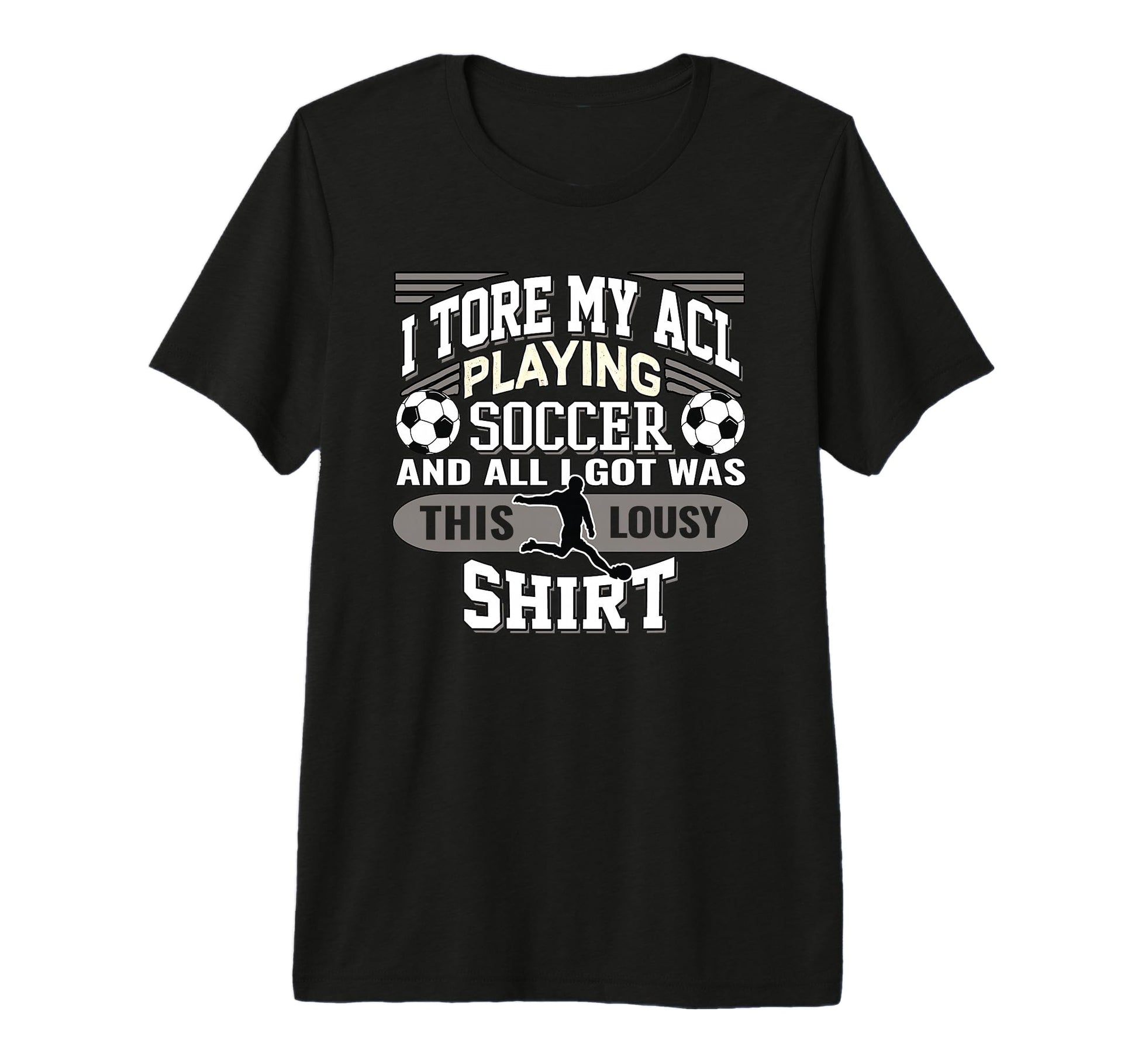 Soccer Torn Acl Knee Injury And Tri T-Shirt - Novelty Apparel Men Women - T-Shirt, Sweatshirt, Hoodie