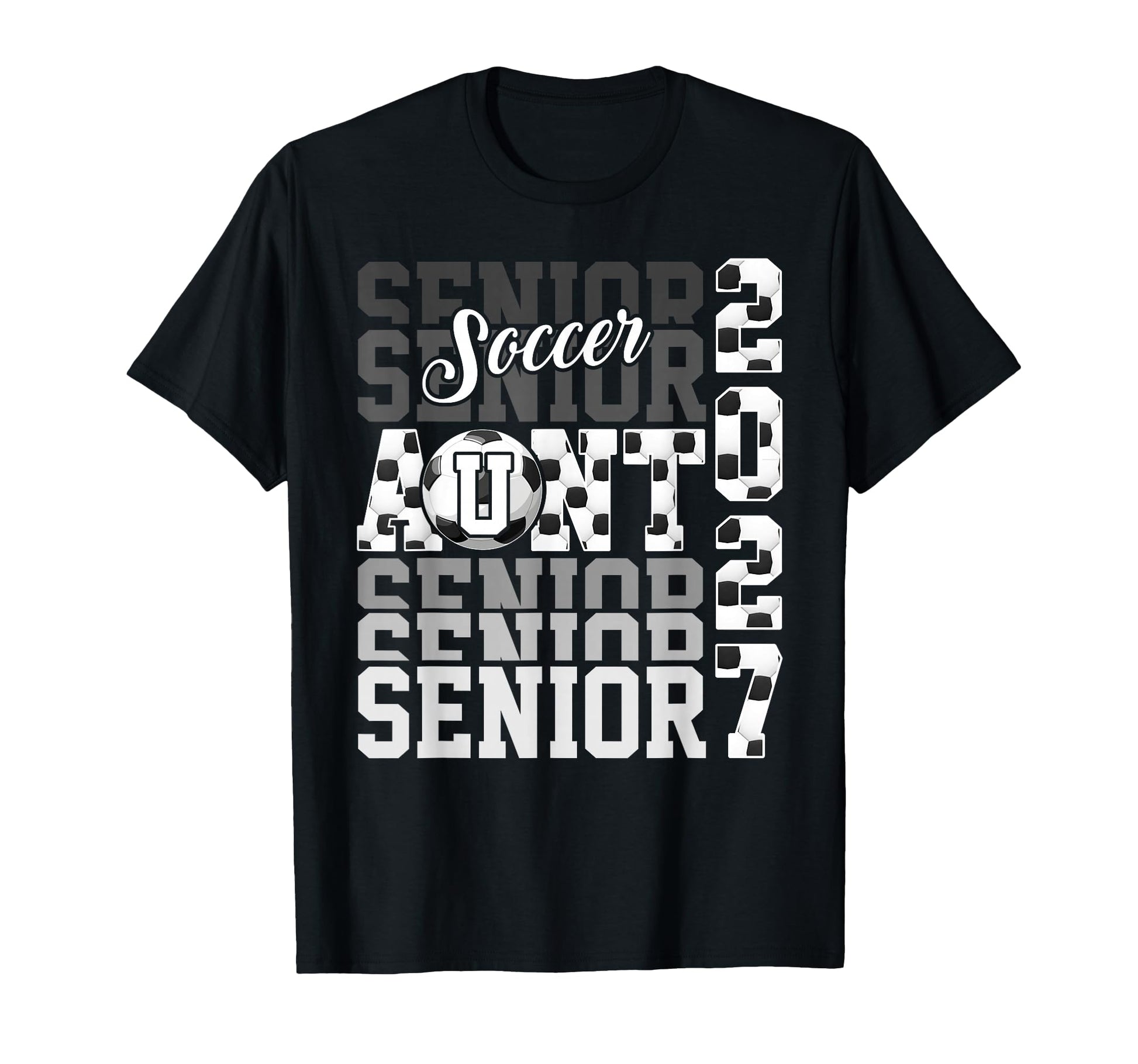 Senior 2027 Soccer Aunt Proud Family T-Shirt - Graphic Print for Adults - T-Shirt, Sweatshirt, Hoodie