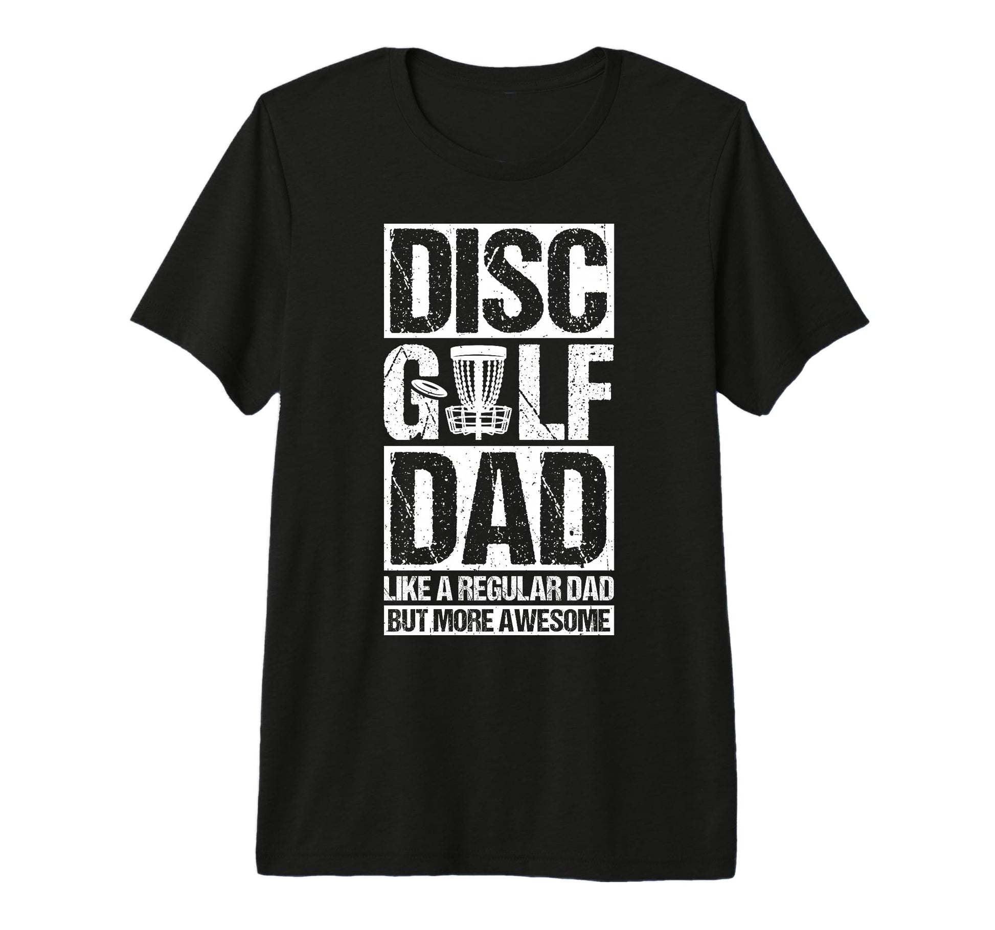 Mens Disc Golf Dad Like Regular Dad T-Shirt - Minimalist Print for Adults - T-Shirt, Sweatshirt, Hoodie