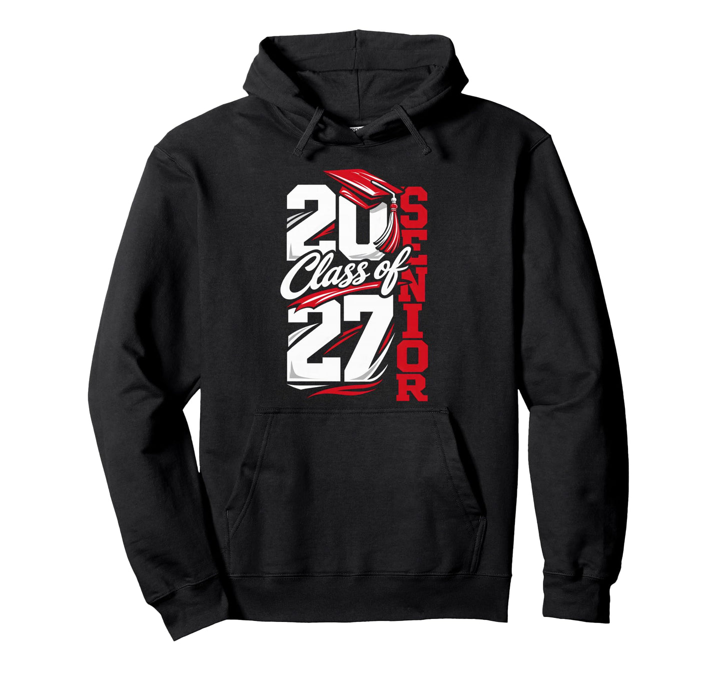 Class 2027 Senior Graduation School Hoodie - Trendy Graphic Men Women - T-Shirt, Sweatshirt, Hoodie