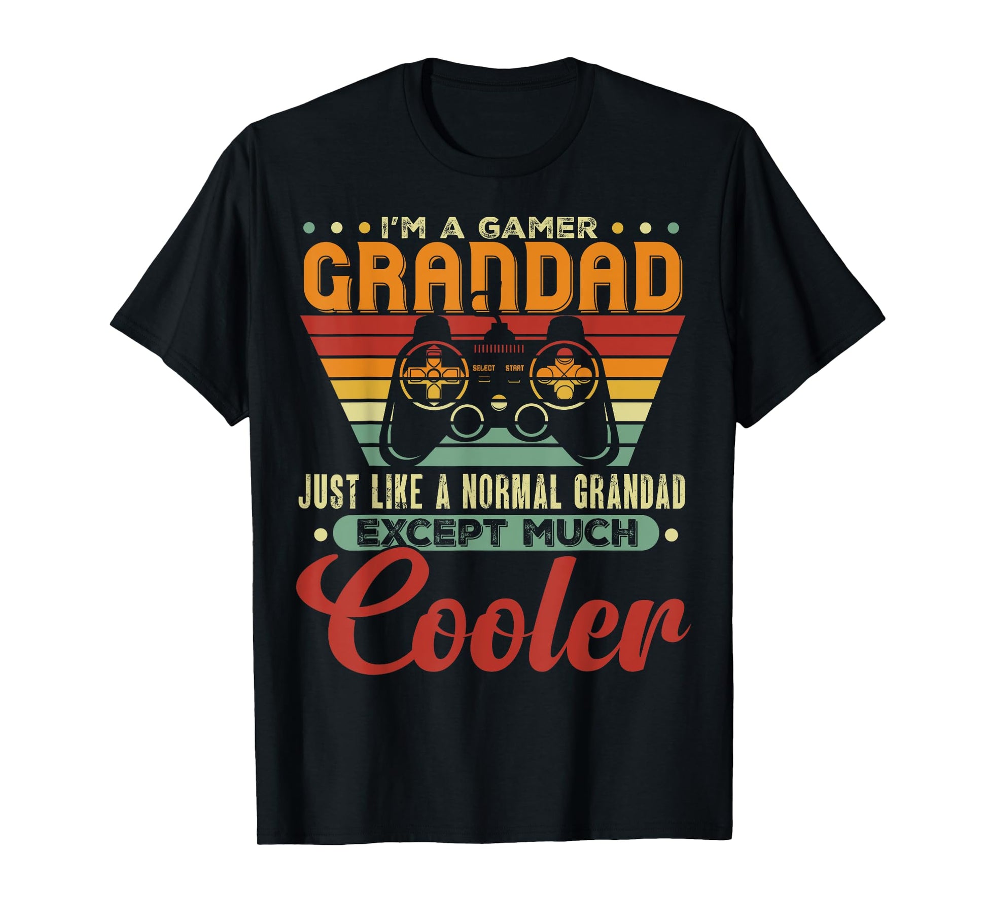 Gamer Grandad Like Normal Dad Gamer T-Shirt - Aesthetic Graphic Unisex - T-Shirt, Sweatshirt, Hoodie