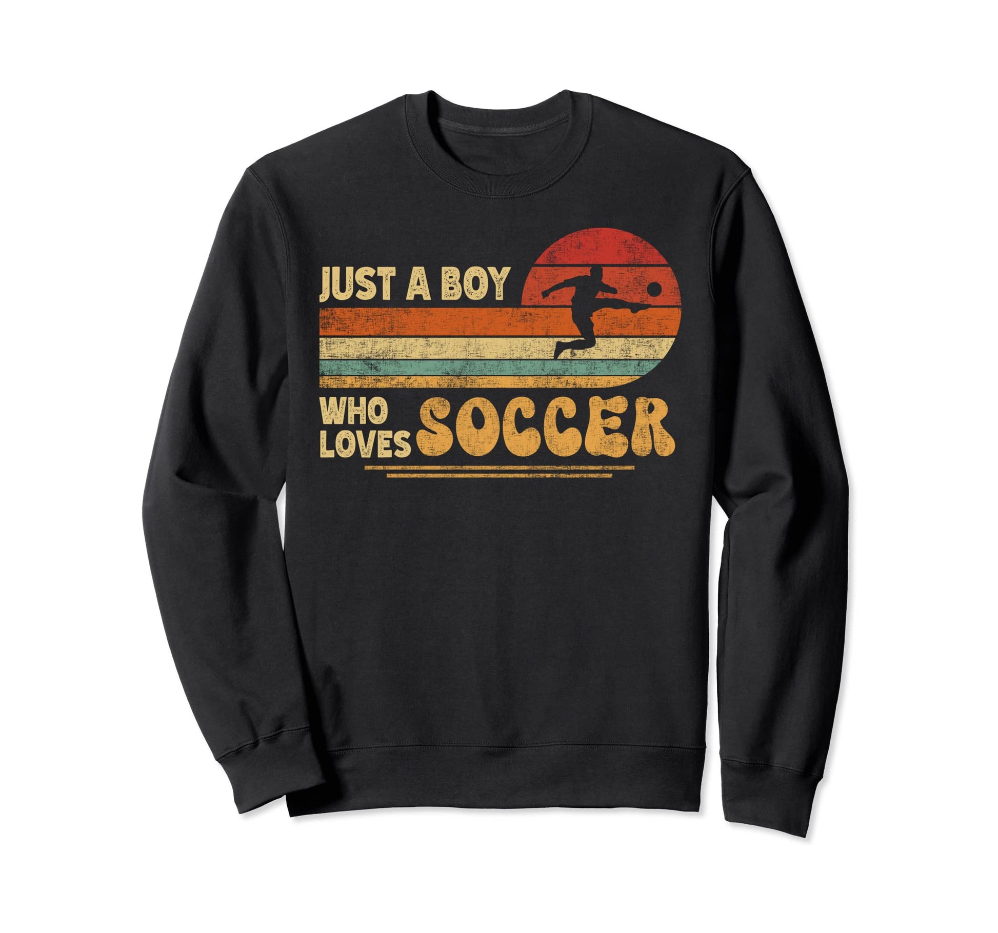Just Who Loves Soccer Soccer Sweatshirt - Casual Everyday Wear Unisex - T-Shirt, Sweatshirt, Hoodie