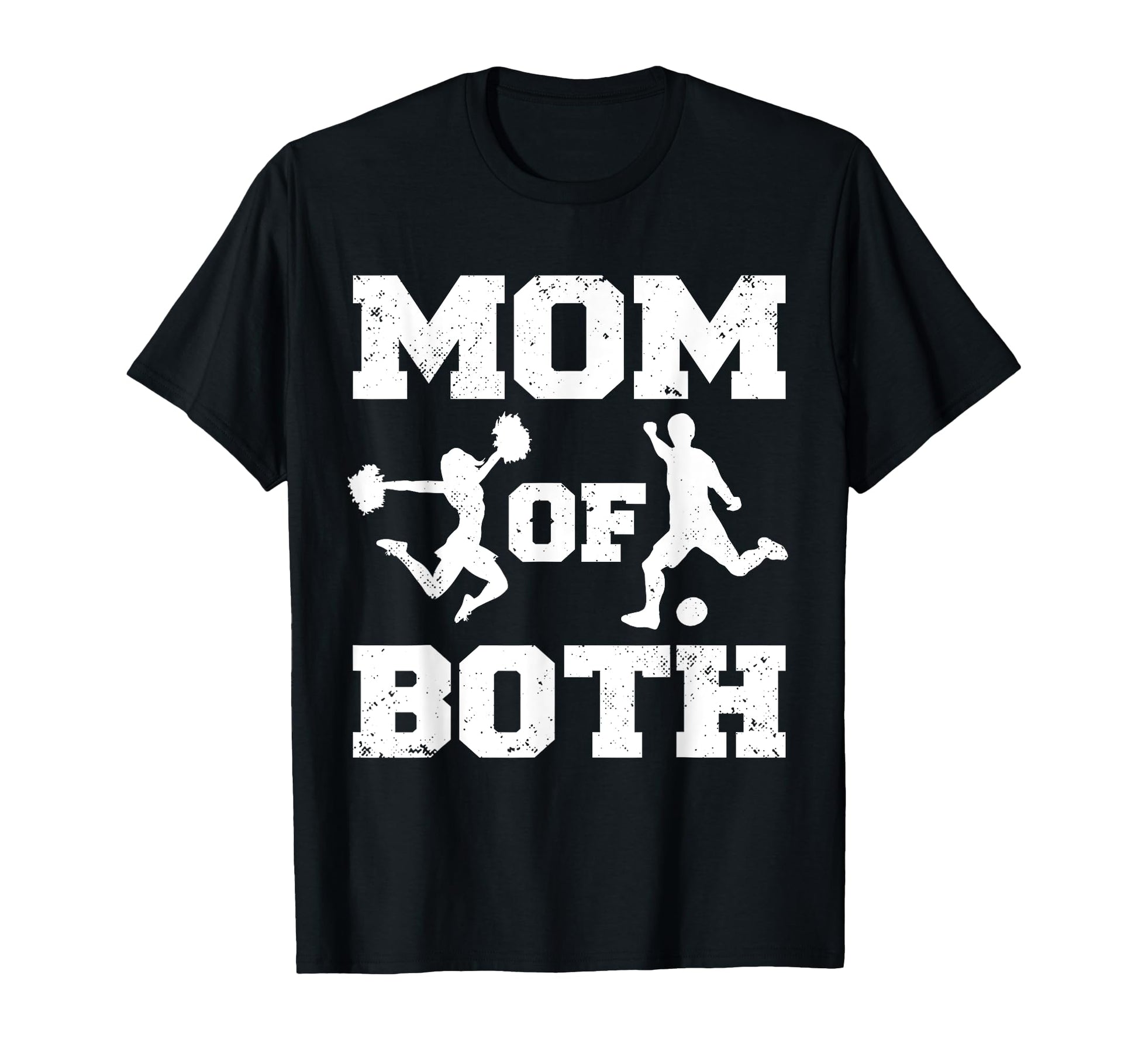 Mom Both Funny Soccer Cheer Mom T-Shirt - Graphic Print for Adults - T-Shirt, Sweatshirt, Hoodie