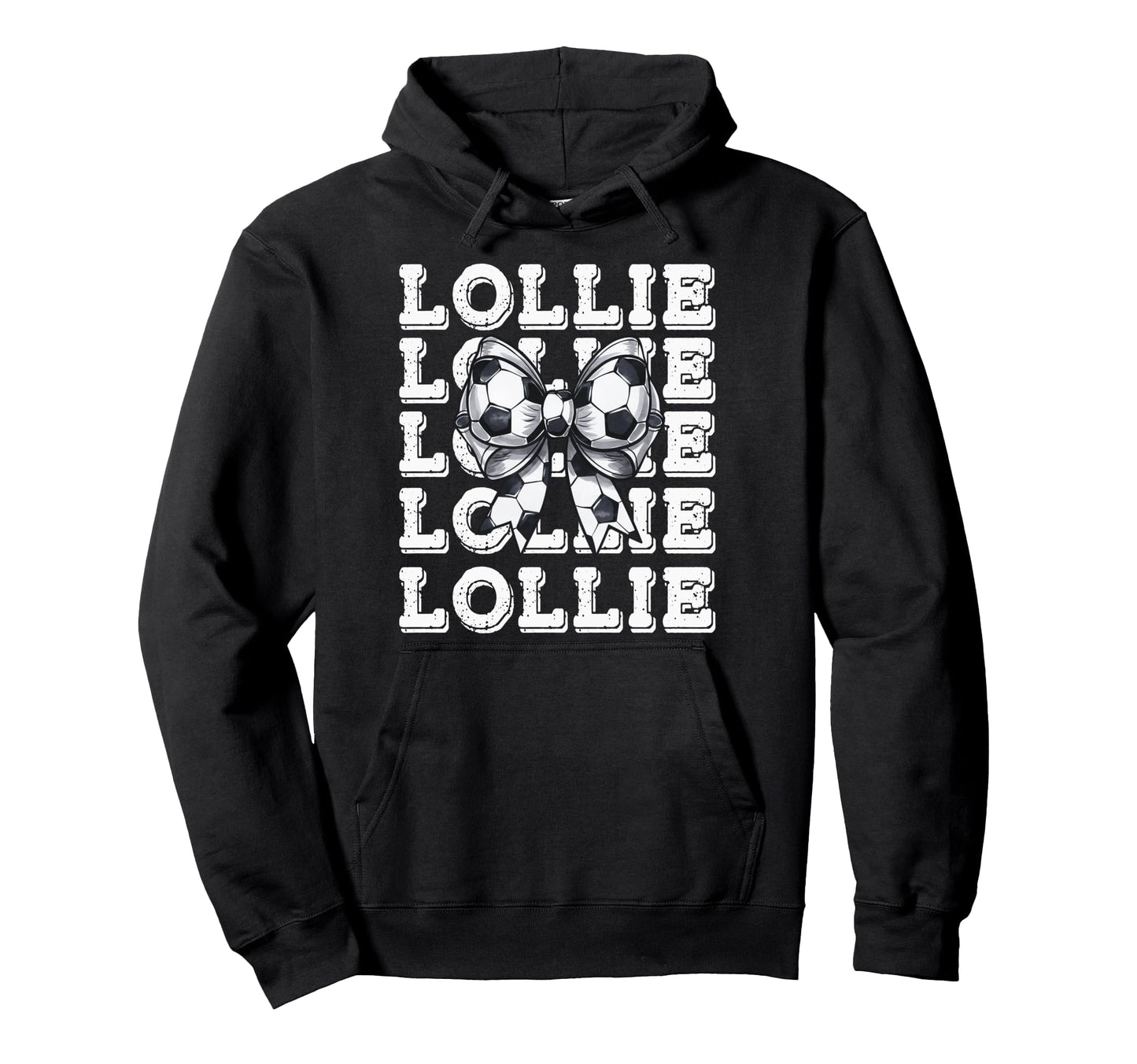 Coquette Soccer Lollie Matching Family Bow Hoodie - Novelty Apparel Unisex - T-Shirt, Sweatshirt, Hoodie