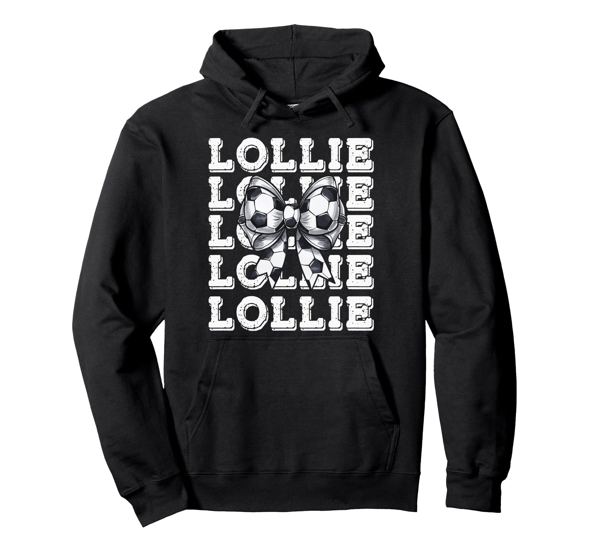 Coquette Soccer Lollie Matching Family Bow Hoodie - Novelty Apparel Unisex - T-Shirt, Sweatshirt, Hoodie
