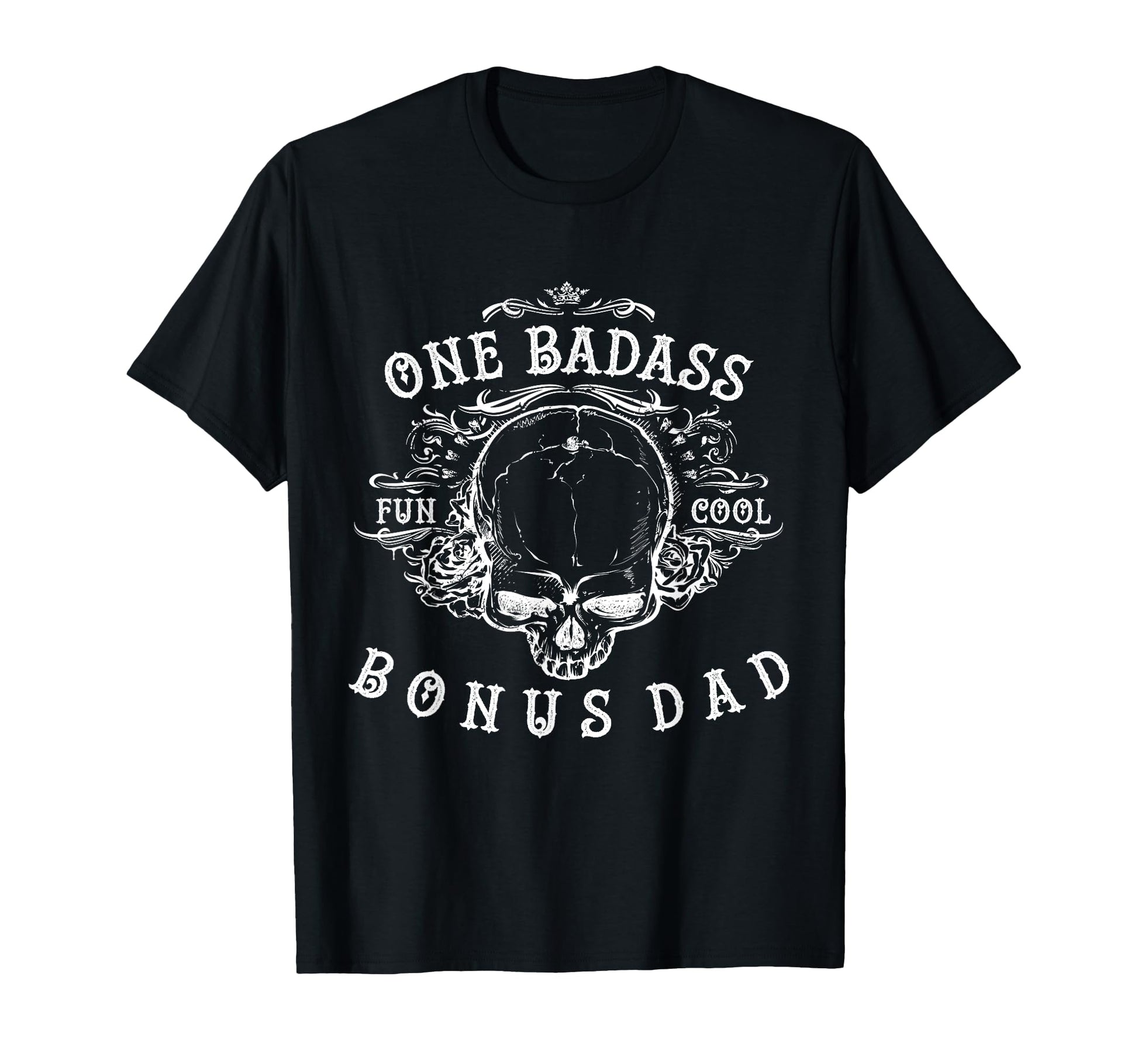 Funny Step Dad Gifts One Badass T-Shirt - Custom Art Print for Adults - T-Shirt, Sweatshirt, Hoodie