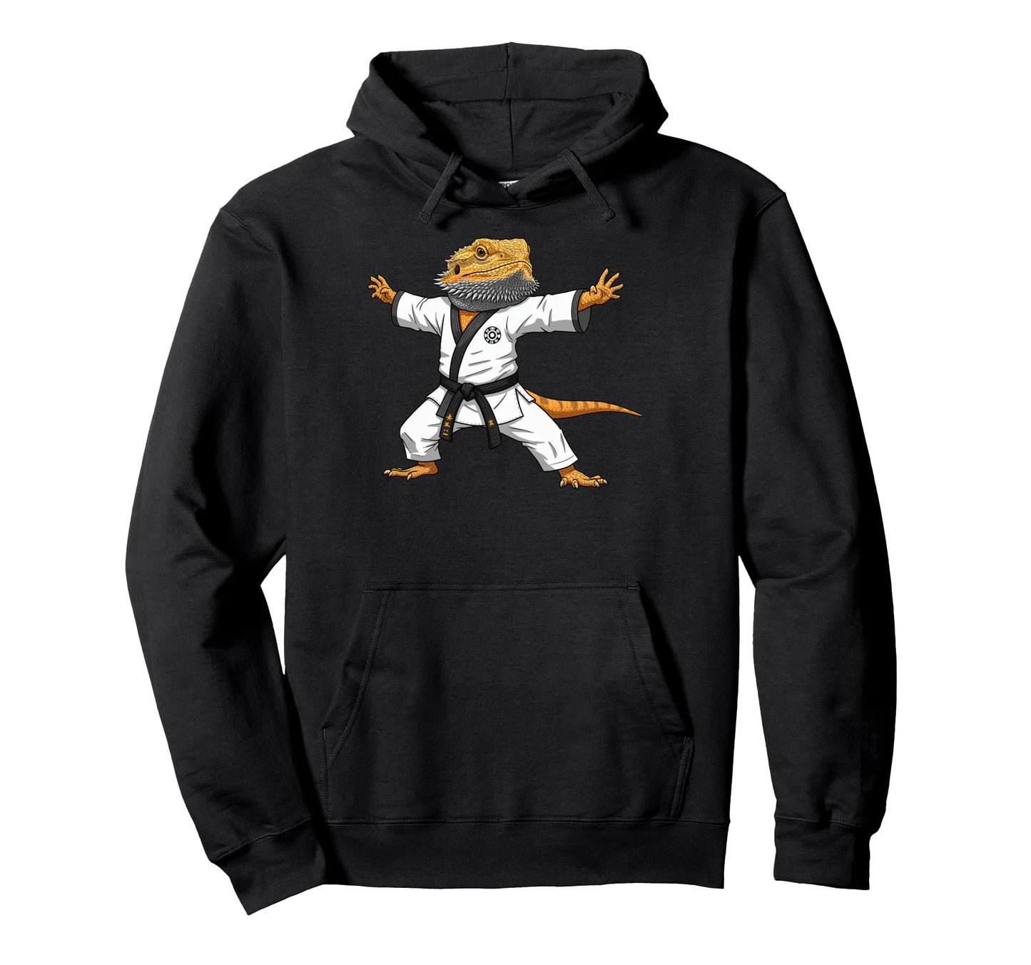 Funny Bearded Dragons Doing Karate Hoodie - Trendy Graphic for Adults - T-Shirt, Sweatshirt, Hoodie