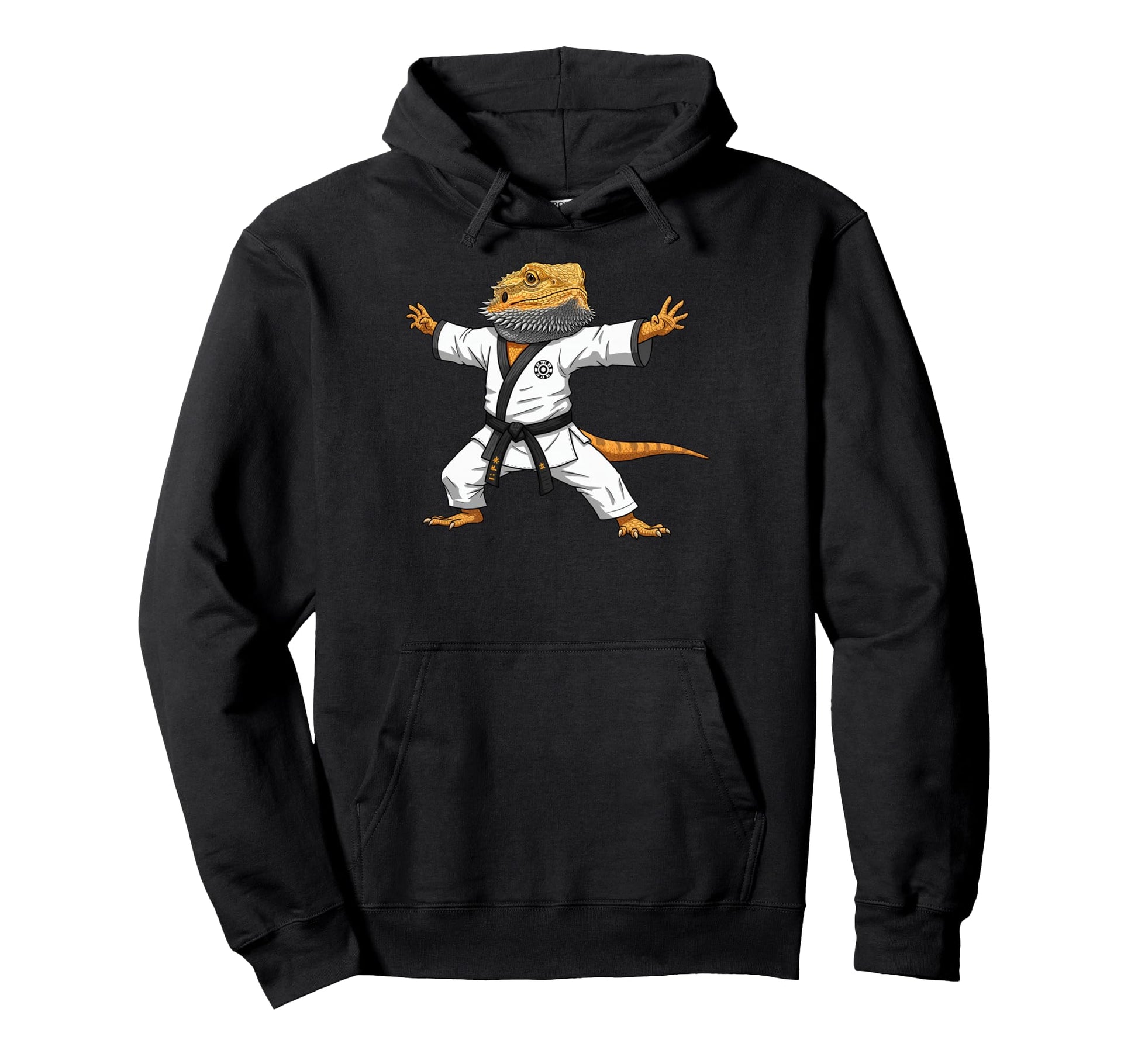 Funny Bearded Dragons Doing Karate Hoodie - Trendy Graphic for Adults - T-Shirt, Sweatshirt, Hoodie