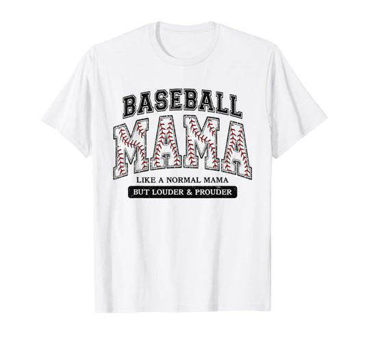 Baseball Mama Like Normal Mama But T-Shirt - Graphic Print for Adults - T-Shirt, Sweatshirt, Hoodie
