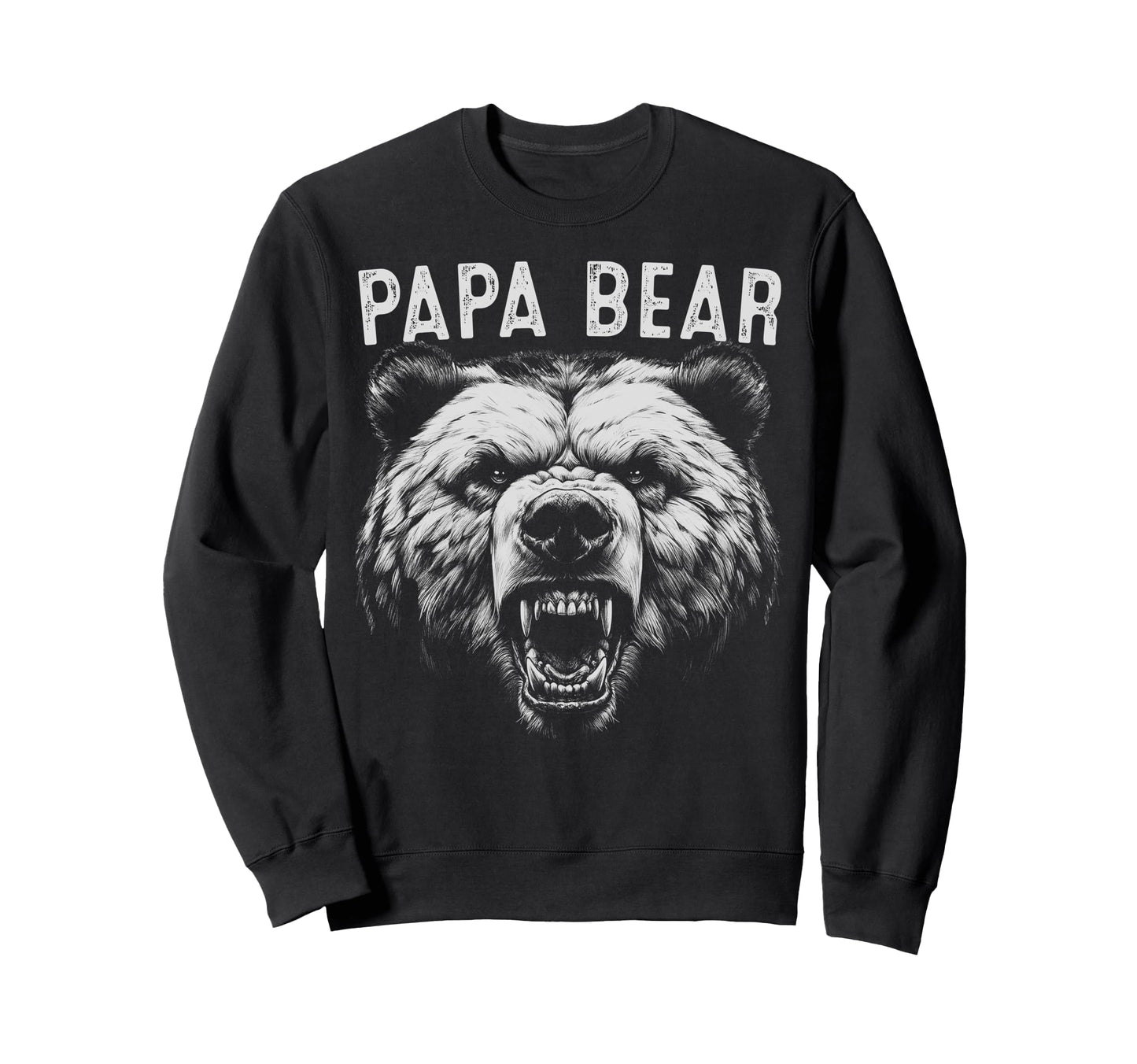 Papa Bear Best Fathers Day Funny Bear Sweatshirt - Minimalist Print Unisex - T-Shirt, Sweatshirt, Hoodie