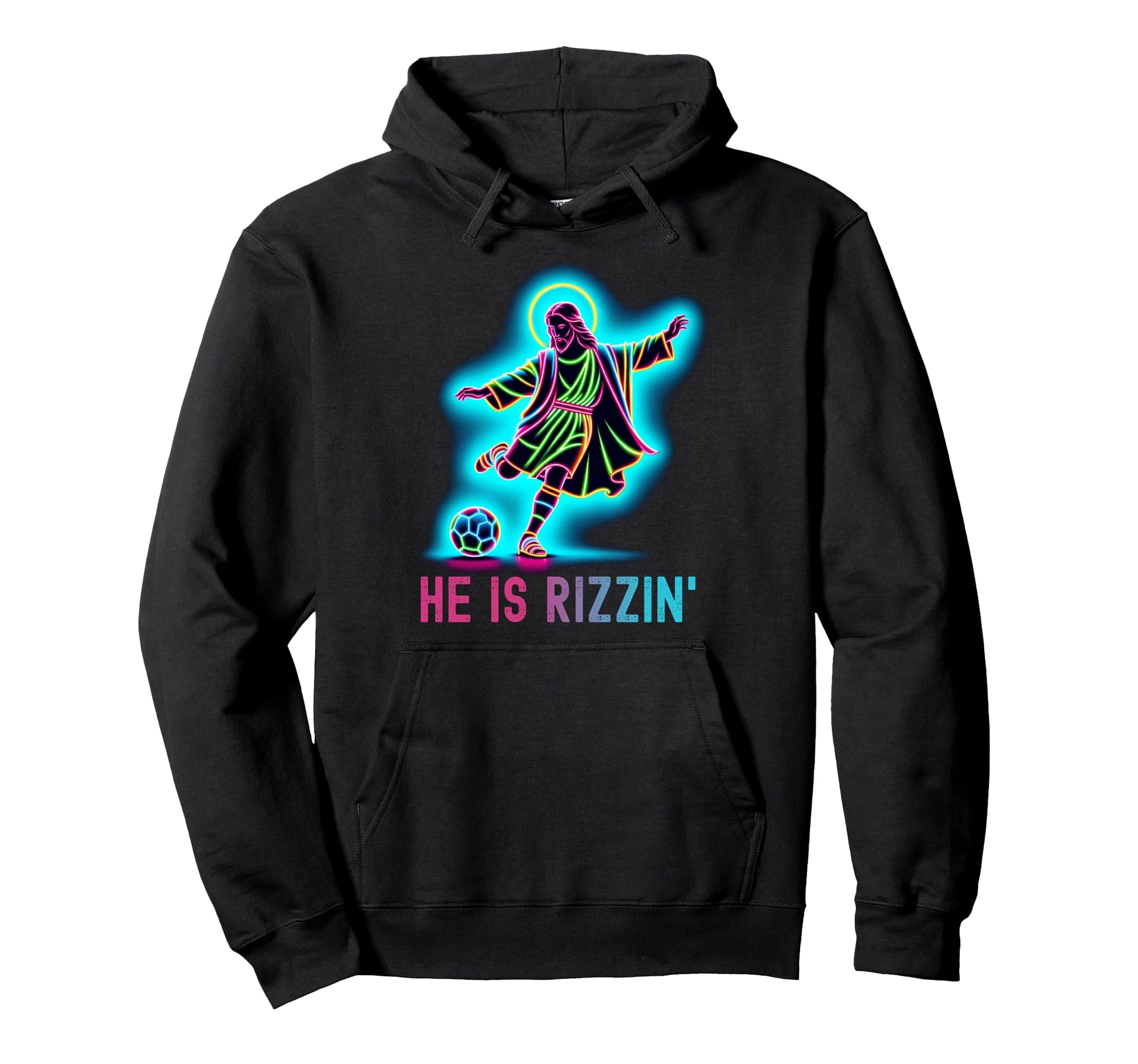 He Is Rizzin Christian Religious Hoodie - Casual Everyday Wear for Adults - T-Shirt, Sweatshirt, Hoodie