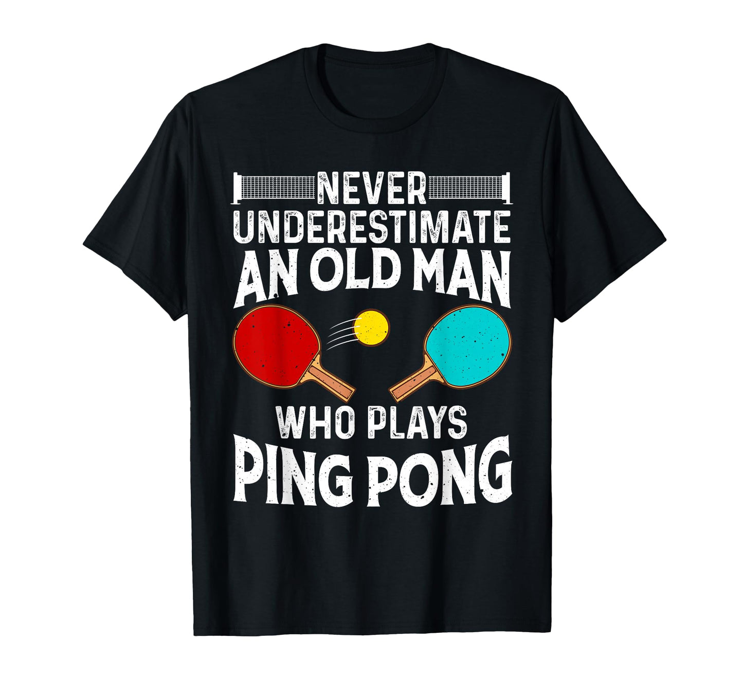 Funny Ping Pong Dad Grandpa Table T-Shirt - Graphic Print for Adults - T-Shirt, Sweatshirt, Hoodie