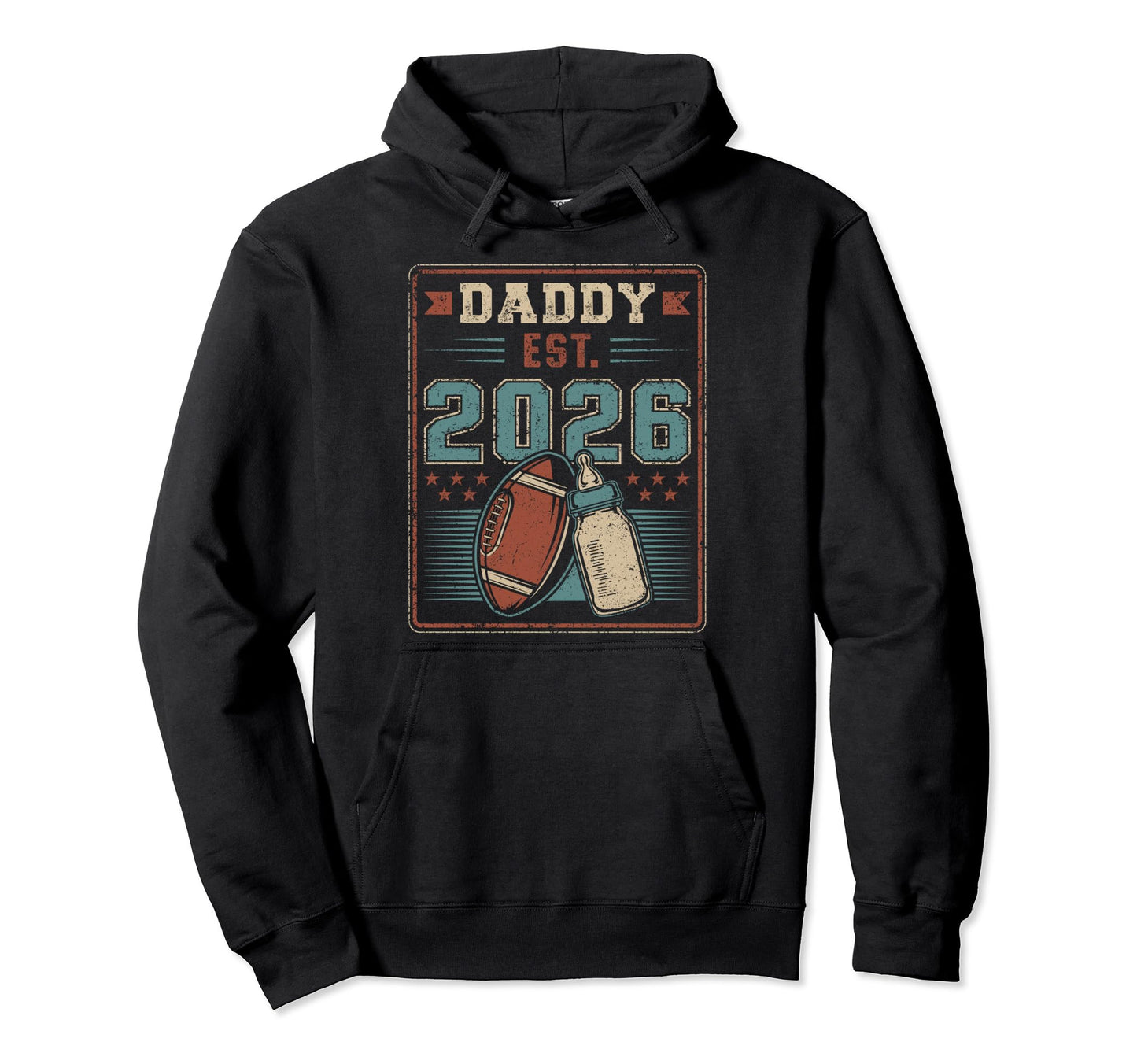 Daddy Est 2026 First Fathers Day New Dad Hoodie - Custom Art Print Unisex - T-Shirt, Sweatshirt, Hoodie