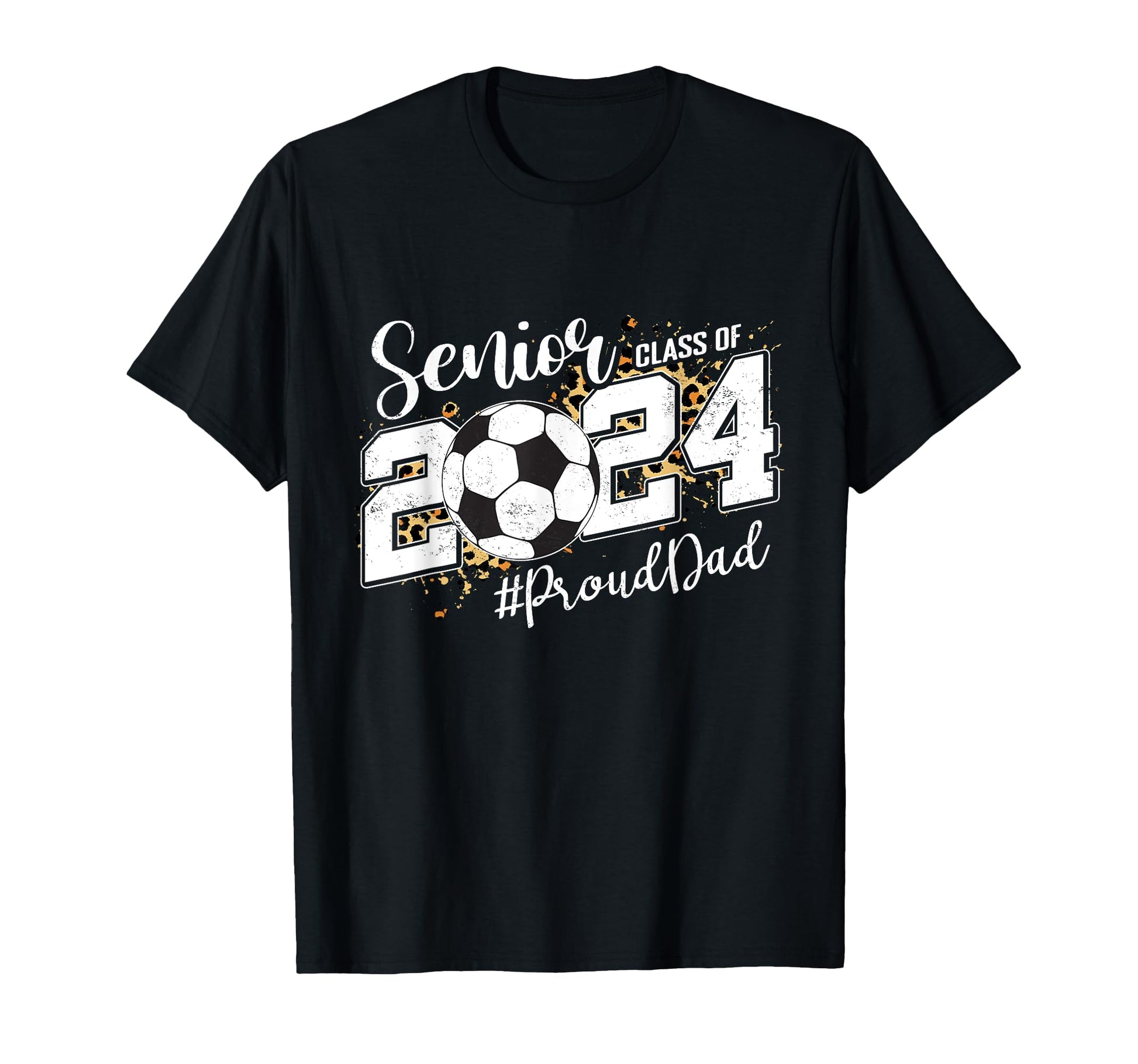 Proud Dad 2024 Senior Soccer Graduate T-Shirt - Minimalist Print Men Women - T-Shirt, Sweatshirt, Hoodie