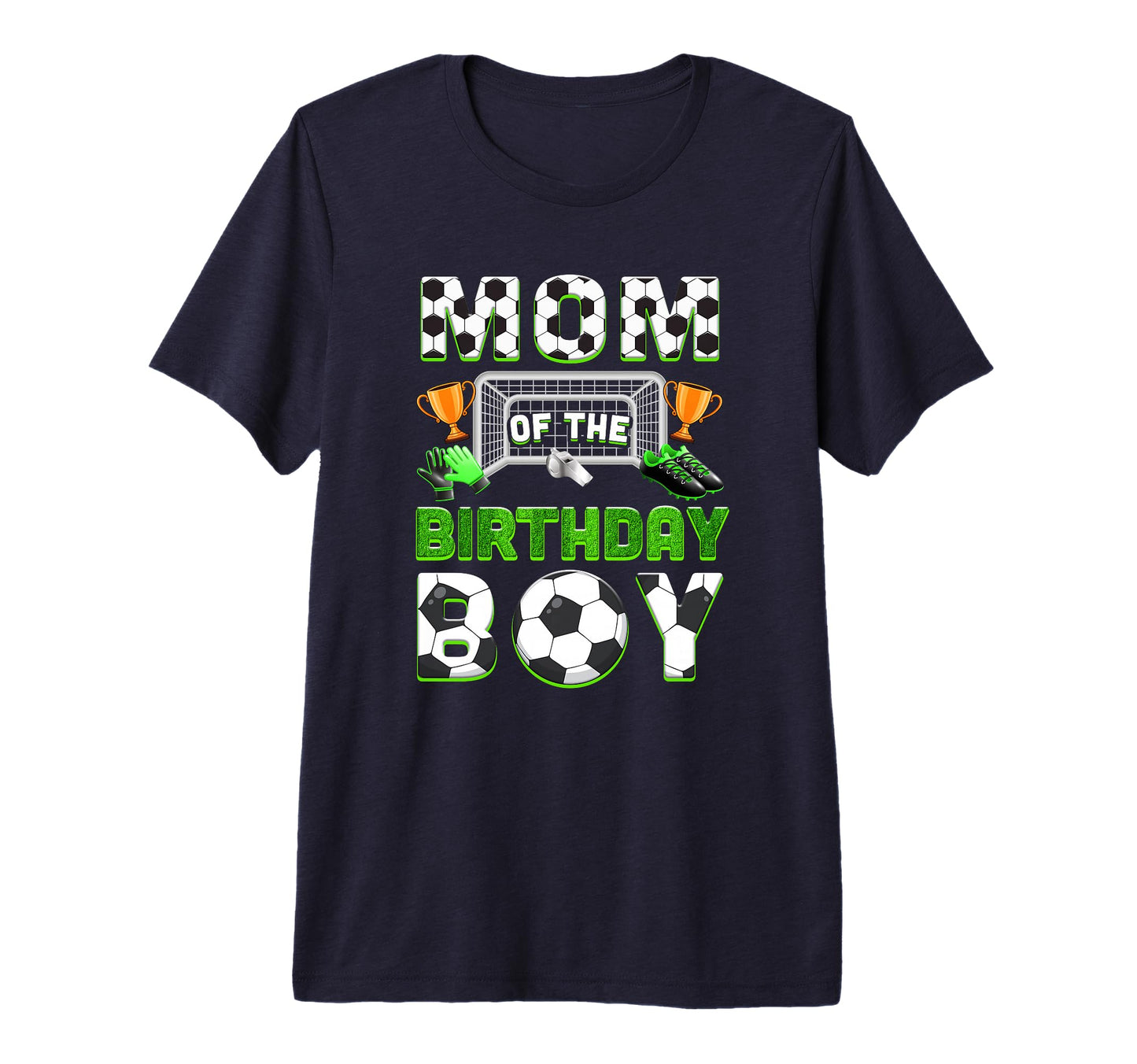 Mom Birthday Soccer Family Matching T-Shirt - Minimalist Print Unisex - T-Shirt, Sweatshirt, Hoodie