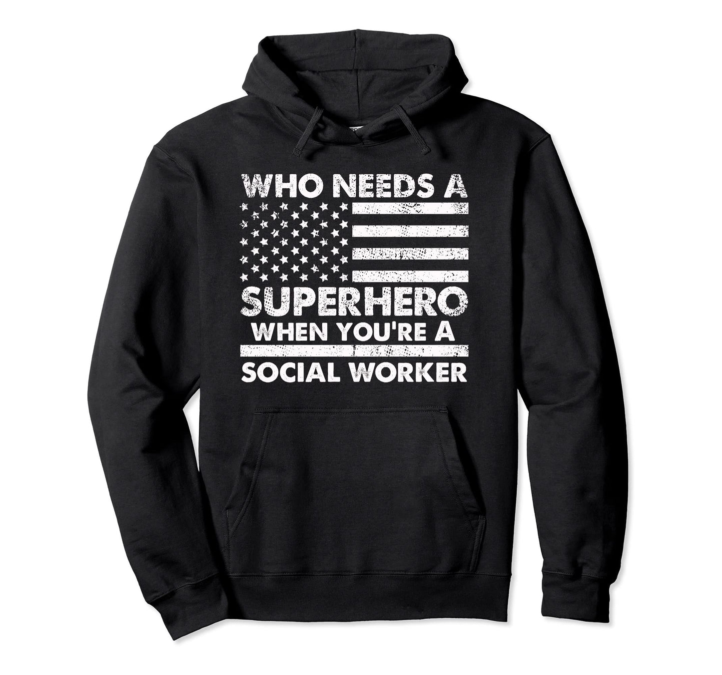 Funny Social Worker Superhero Dad Hoodie - Fun Novelty Design Unisex - T-Shirt, Sweatshirt, Hoodie
