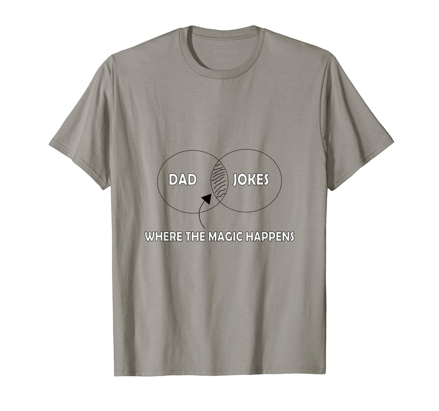 Dad Jokes Where Magic Happens T-Shirt - Unique Graphic Unisex - T-Shirt, Sweatshirt, Hoodie
