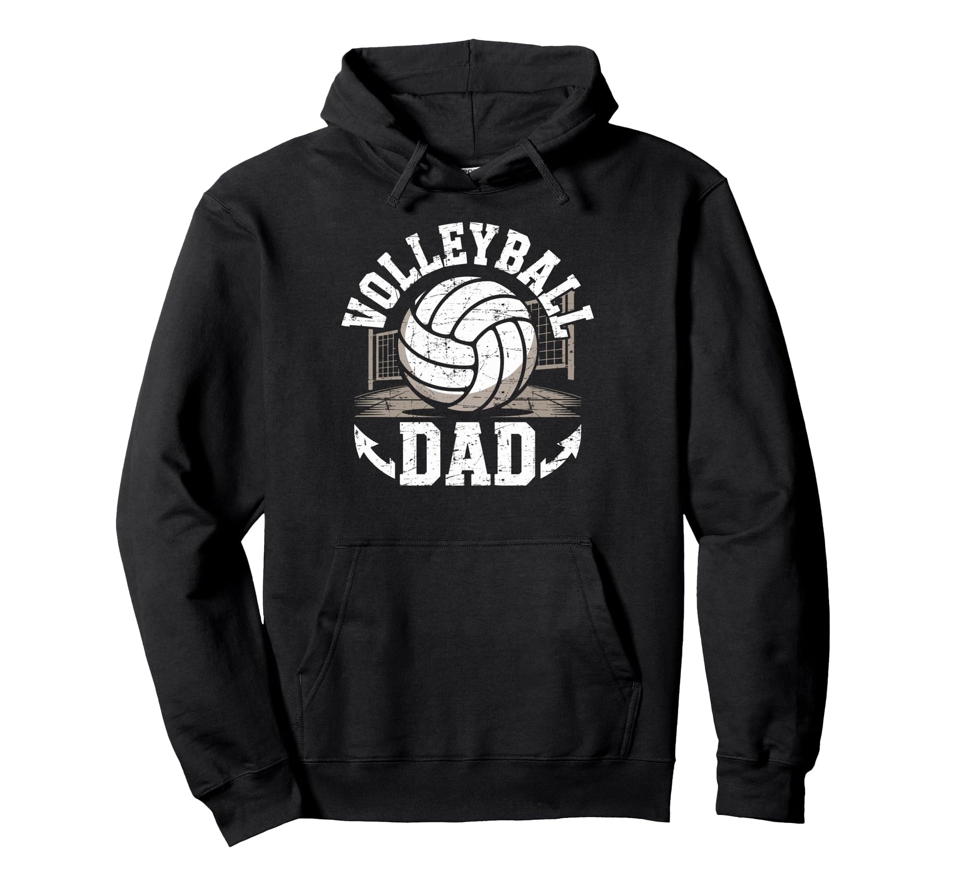 Ball Volleyball Dad Father Sport Hoodie - Casual Everyday Wear for Adults - T-Shirt, Sweatshirt, Hoodie