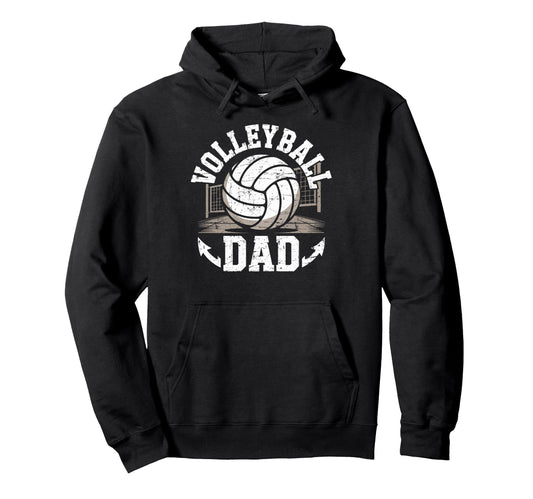 Ball Volleyball Dad Father Sport Hoodie - Casual Everyday Wear for Adults - T-Shirt, Sweatshirt, Hoodie