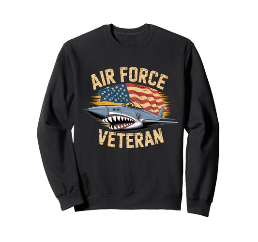 Air Force Veteran Us American Flag Sweatshirt - Custom Art Print Unisex - T-Shirt, Sweatshirt, Hoodie