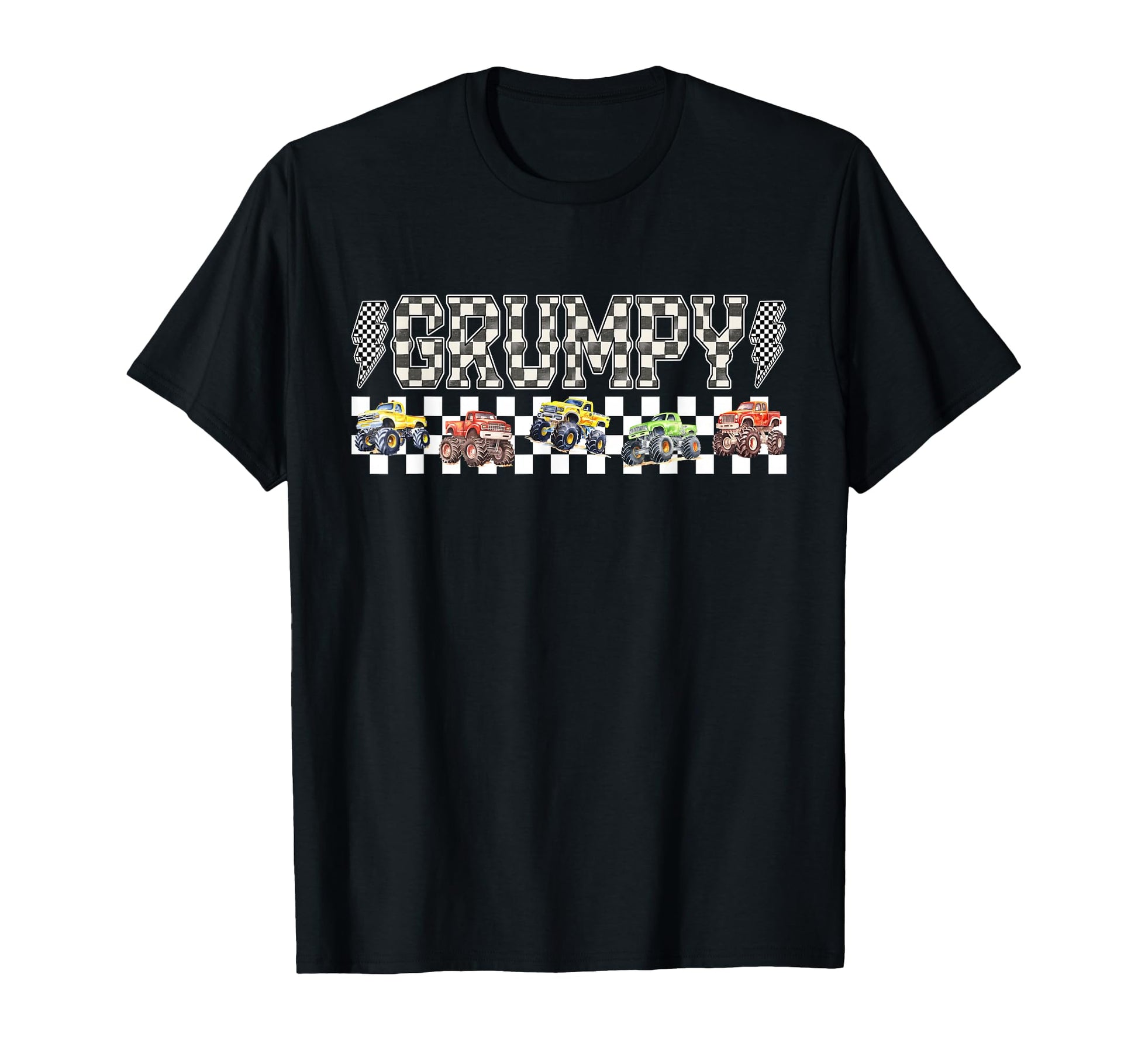 Grumpy Monster Truck Family Crew T-Shirt - Custom Art Print Men Women - T-Shirt, Sweatshirt, Hoodie