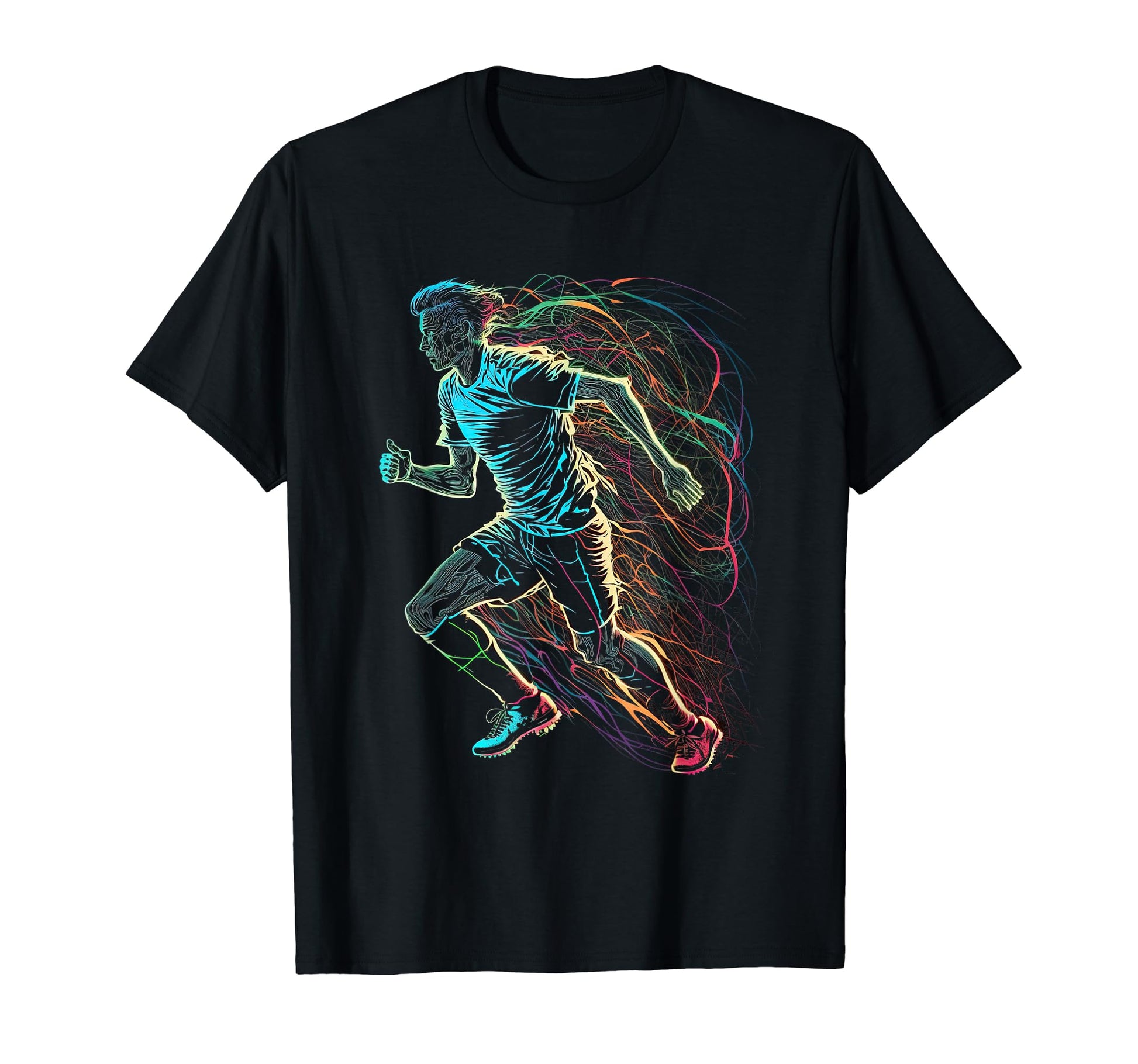 Electric Soccer Player Futbol Fan T-Shirt - Casual Everyday Wear Men Women - T-Shirt, Sweatshirt, Hoodie