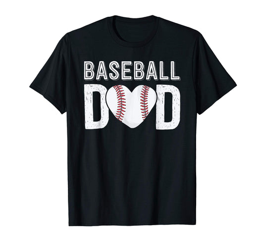 Baseball Dad Papa Fathers Day Gift Him T-Shirt - Novelty Apparel Men Women - T-Shirt, Sweatshirt, Hoodie