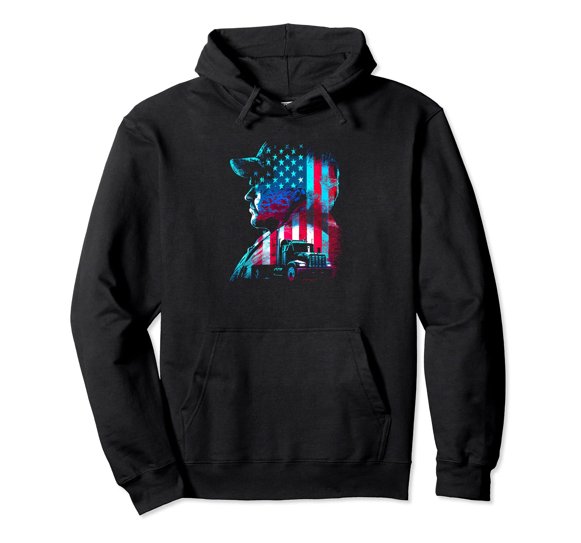 Funny Trucker American Big Rigs Diesel Hoodie - Trendy Graphic Unisex - T-Shirt, Sweatshirt, Hoodie