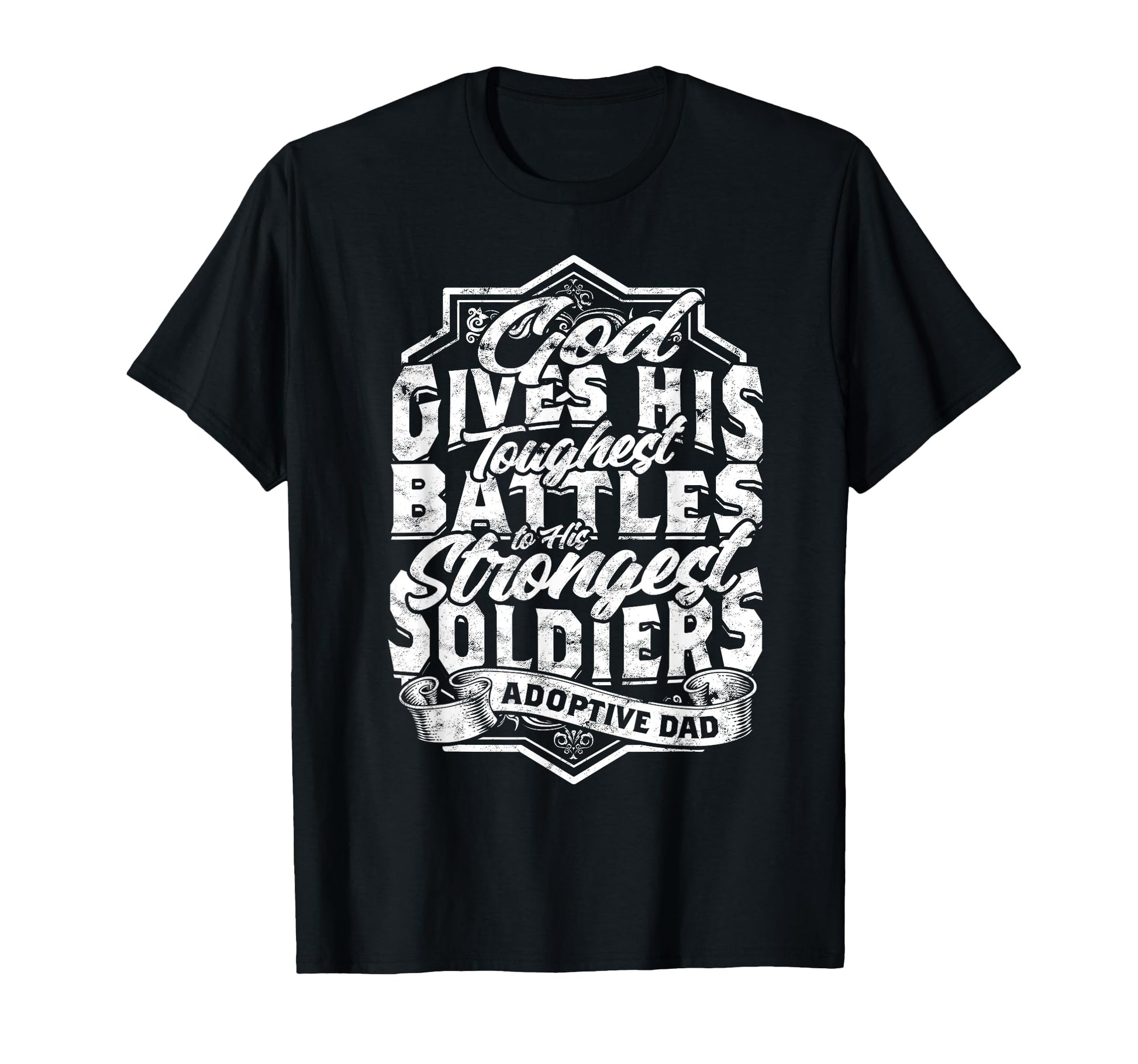 Adoptive Dad Adoption Adoptive Dad T-Shirt - Minimalist Print Men Women - T-Shirt, Sweatshirt, Hoodie