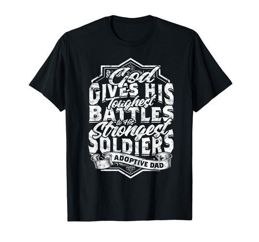 Adoptive Dad Adoption Adoptive Dad T-Shirt - Minimalist Print Men Women - T-Shirt, Sweatshirt, Hoodie