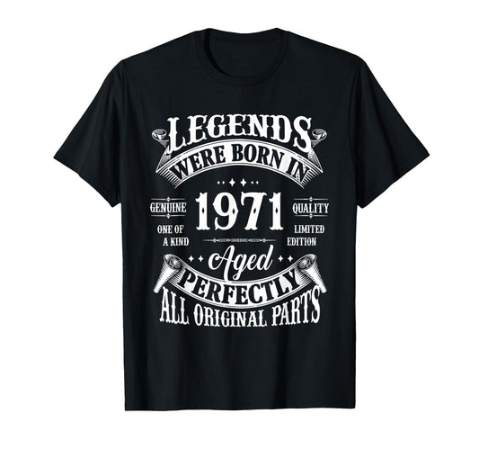 55Th Birthday Born 1971 55 Years Old T-Shirt - Aesthetic Graphic Men Women - T-Shirt, Sweatshirt, Hoodie