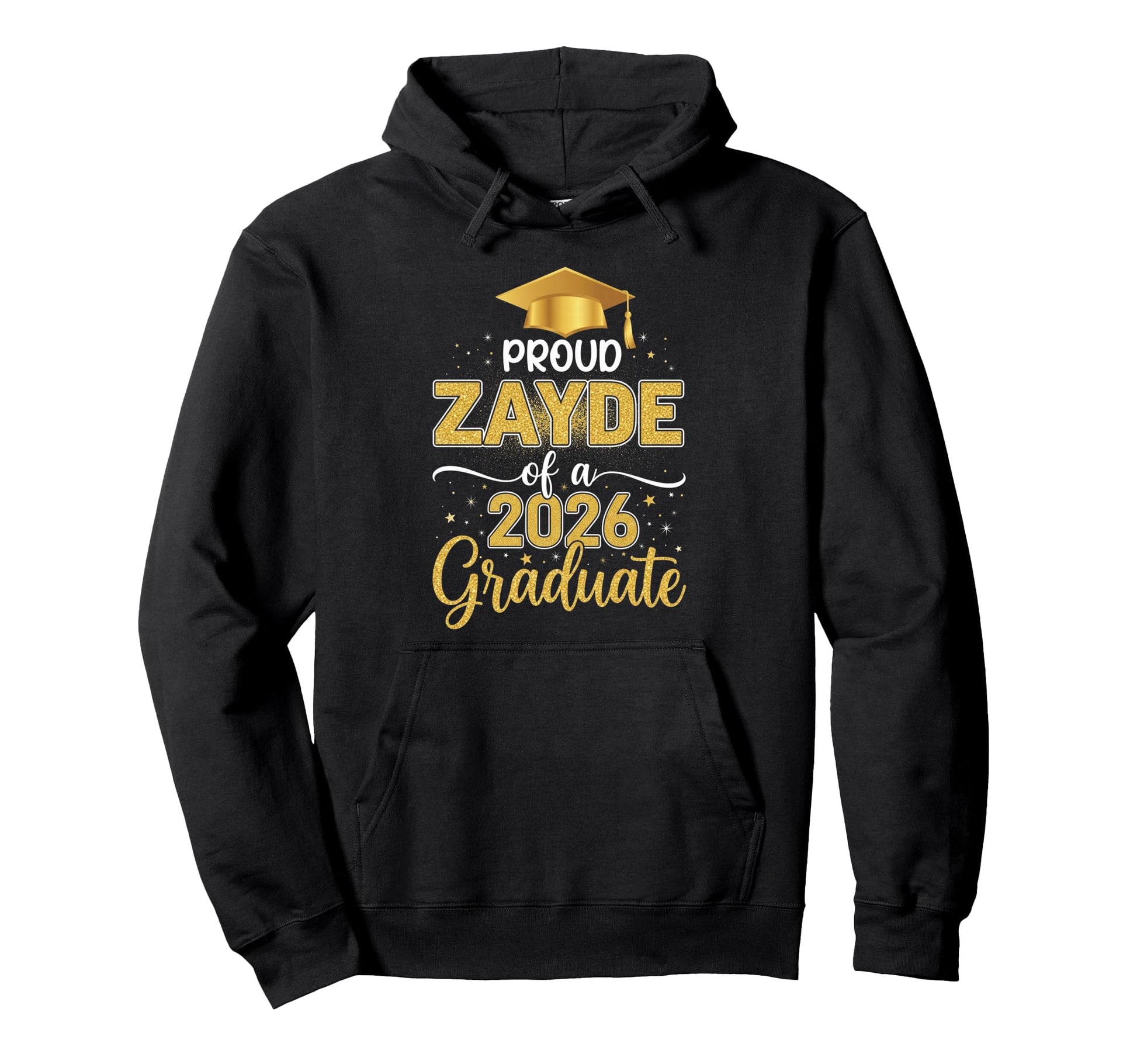 Proud Zayde Class 2026 Graduate Hoodie - Fun Novelty Design for Adults - T-Shirt, Sweatshirt, Hoodie