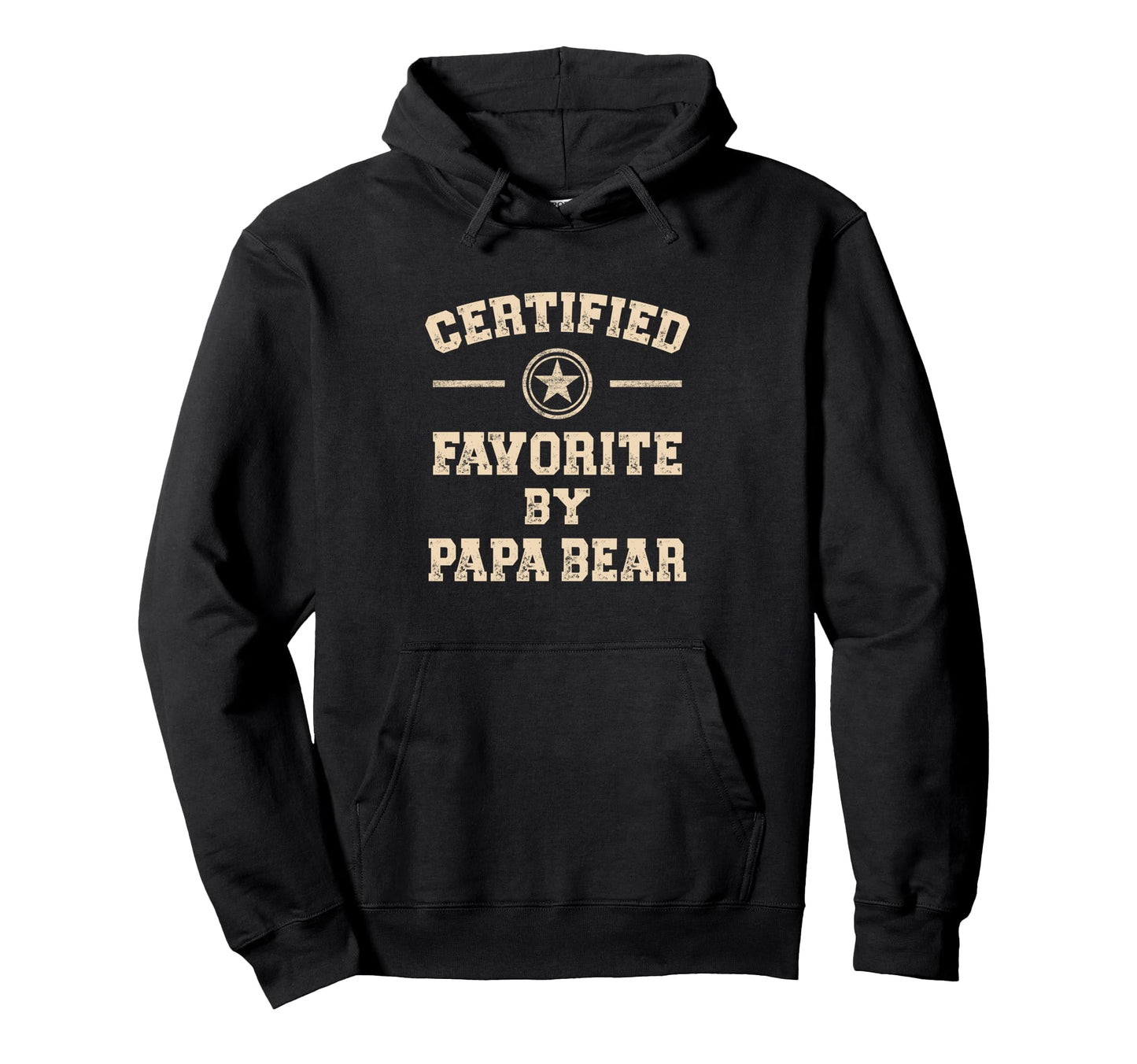 Certified Favorite Papa Bear Funny Hoodie - Minimalist Print Men Women - T-Shirt, Sweatshirt, Hoodie