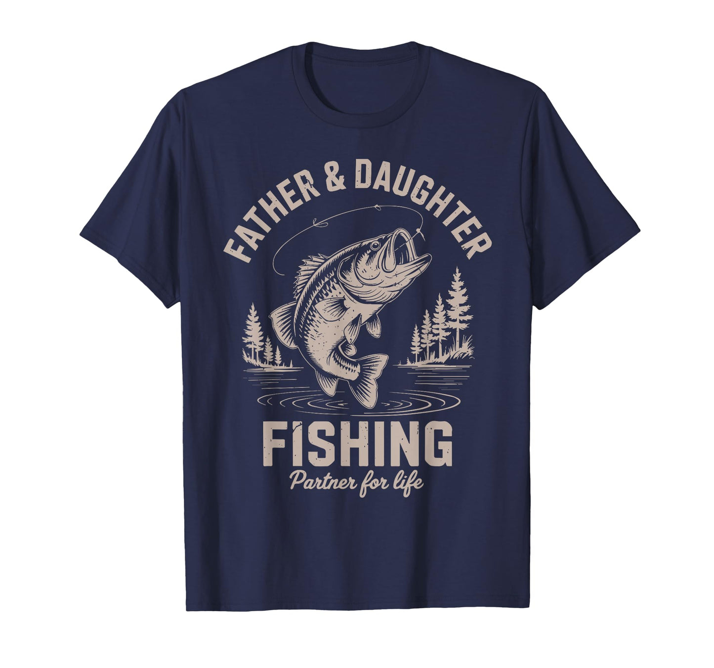 Father Daughter Matching Fishing Partner T-Shirt - Graphic Print Unisex - T-Shirt, Sweatshirt, Hoodie