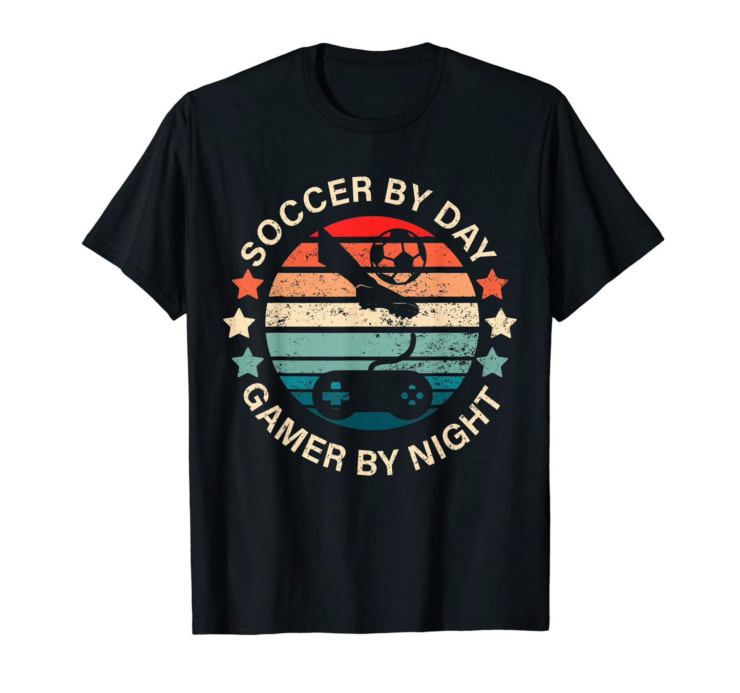 Soccer Day Gamer Night Gamer T-Shirt - Custom Art Print Men Women - T-Shirt, Sweatshirt, Hoodie