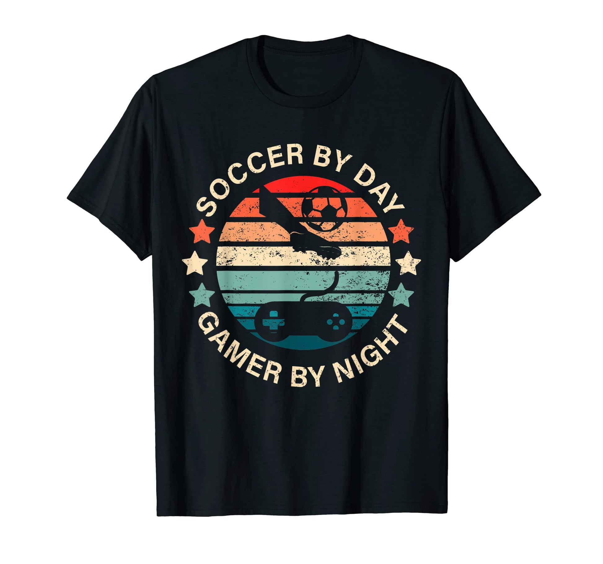 Soccer Day Gamer Night Gamer T-Shirt - Custom Art Print Men Women - T-Shirt, Sweatshirt, Hoodie