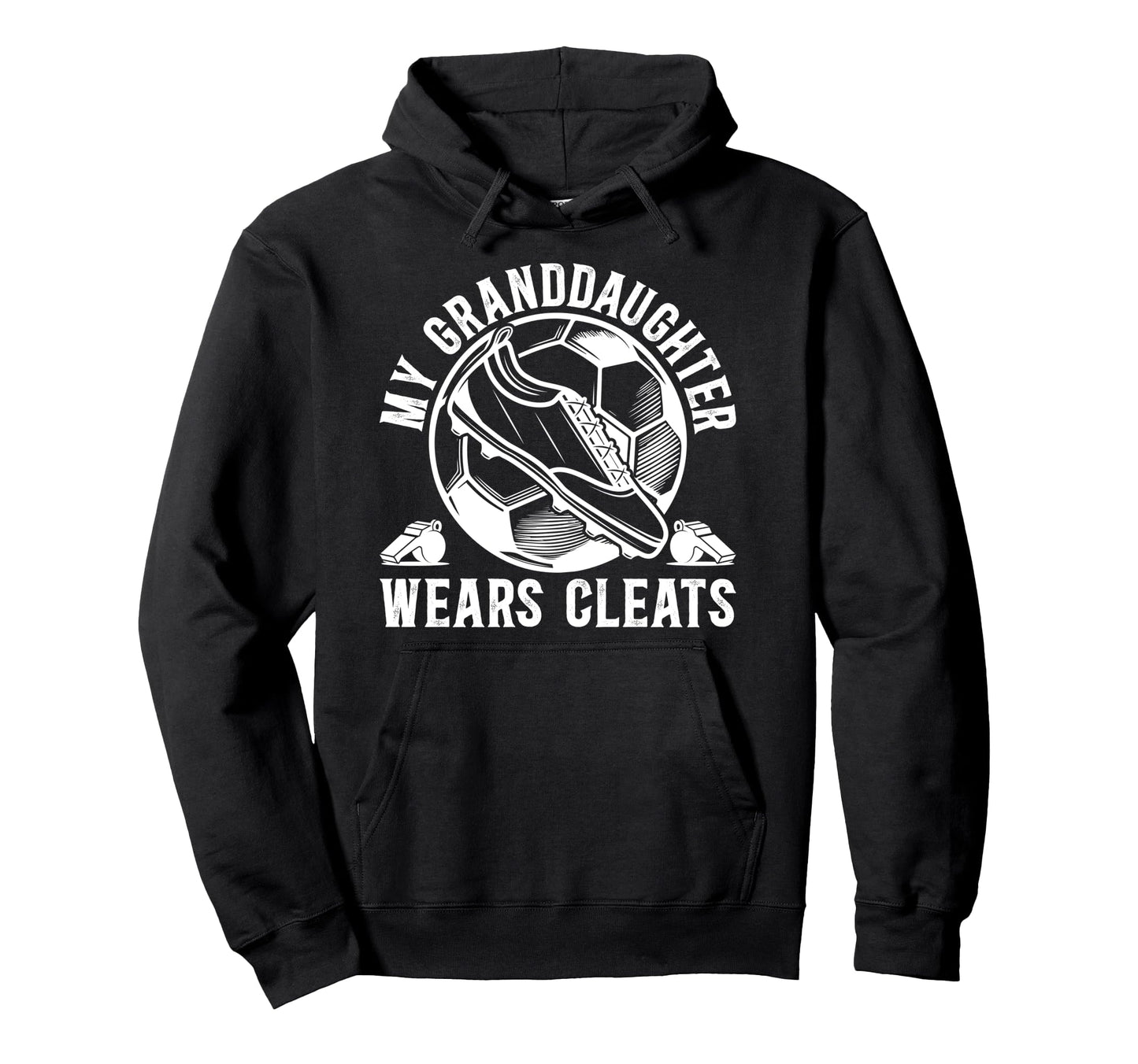 My Granddaughter Soccer Grandpa Soccer Hoodie - Novelty Apparel for Adults - T-Shirt, Sweatshirt, Hoodie