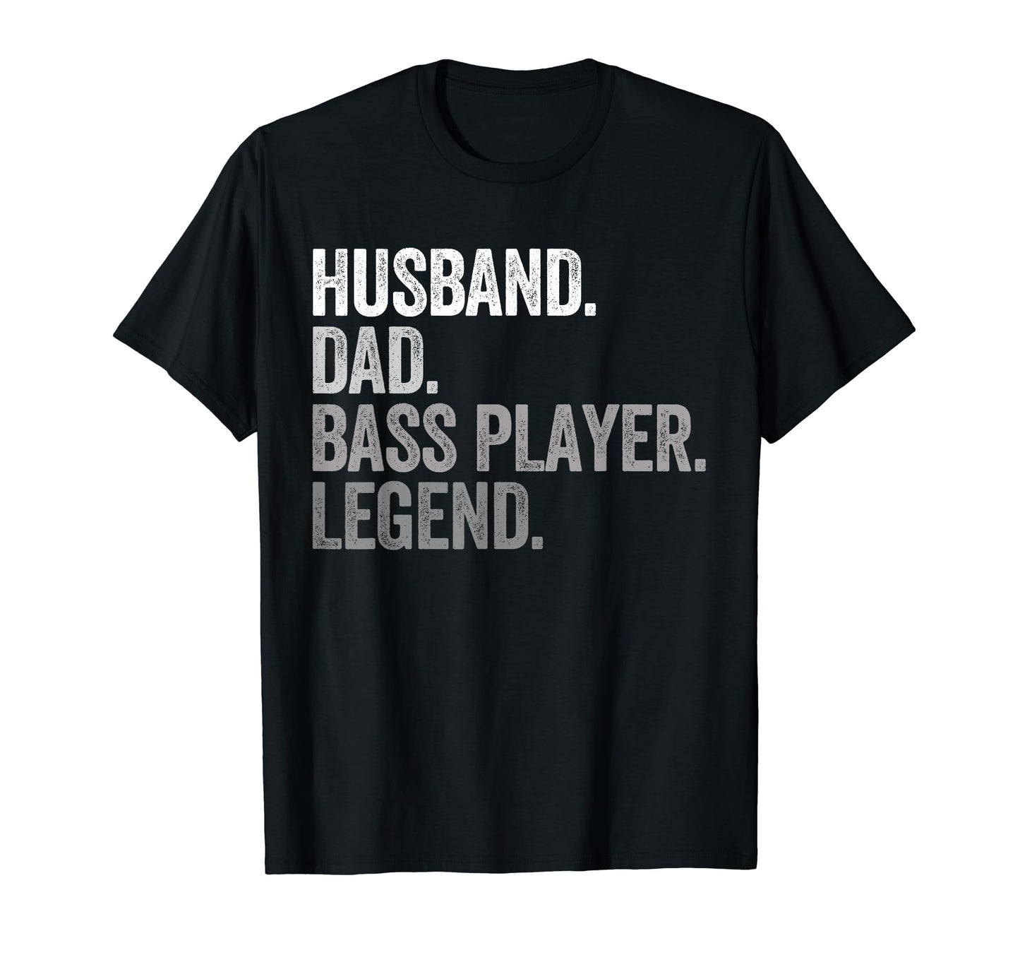 Husband Dad Bass Player Funny Bassist T-Shirt - Minimalist Print Unisex - T-Shirt, Sweatshirt, Hoodie