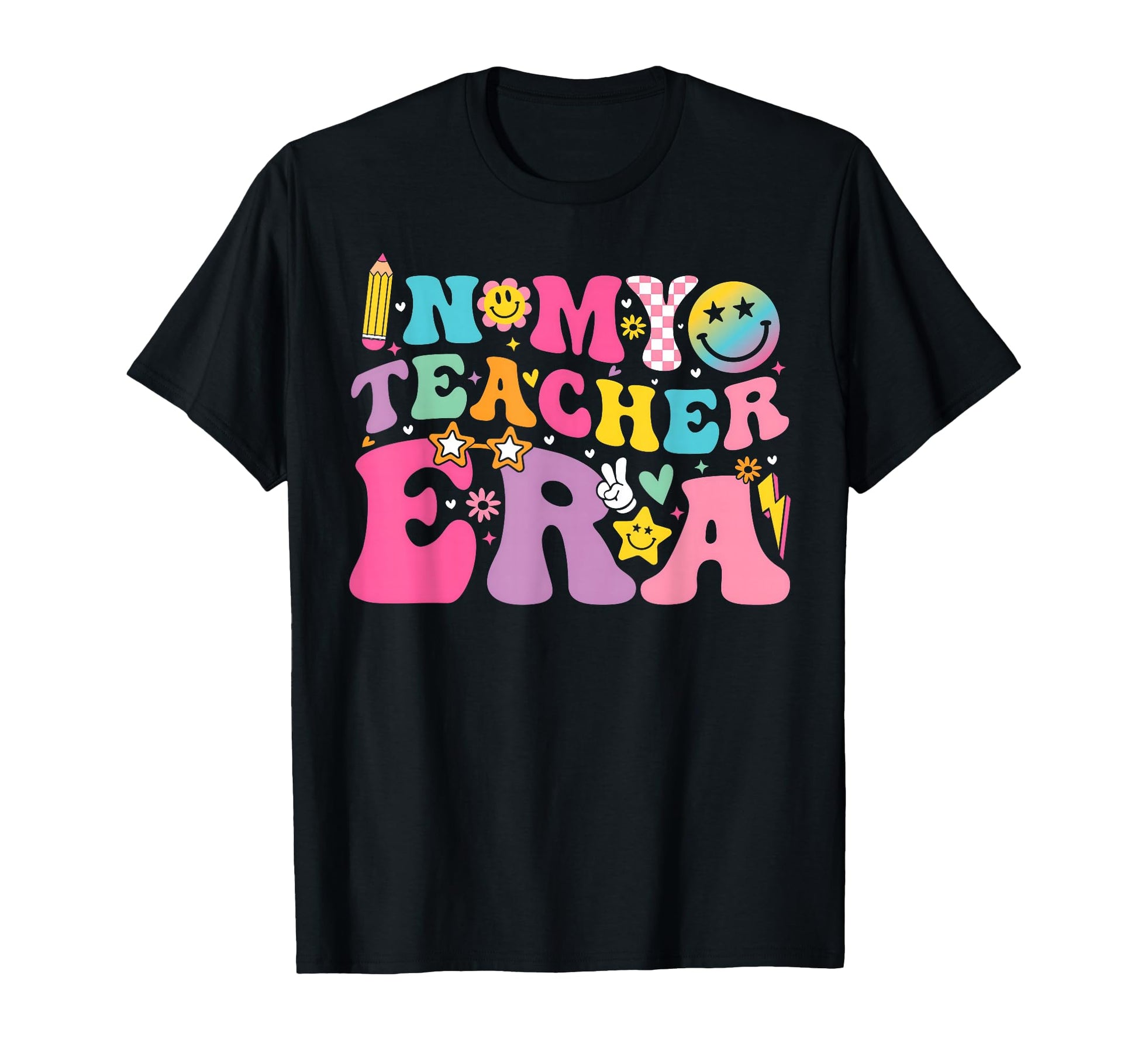 Groovy My Teaching Era Best Teacher T-Shirt - Trendy Graphic Men Women - T-Shirt, Sweatshirt, Hoodie