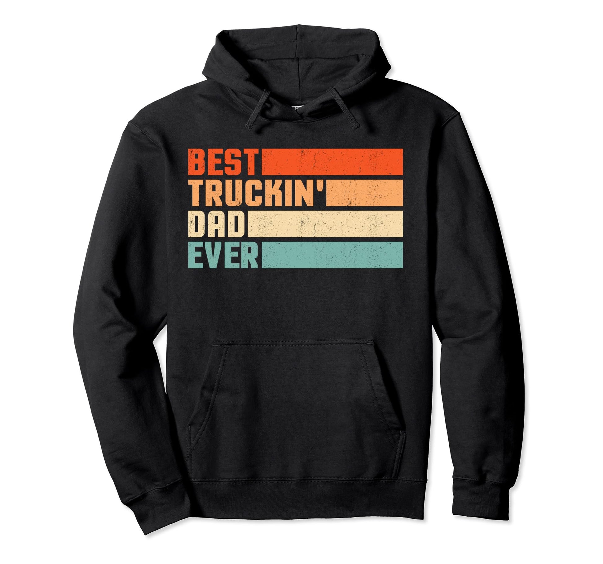 Best Truckin Dad Ever Big Rid Hoodie - Casual Everyday Wear for Adults - T-Shirt, Sweatshirt, Hoodie