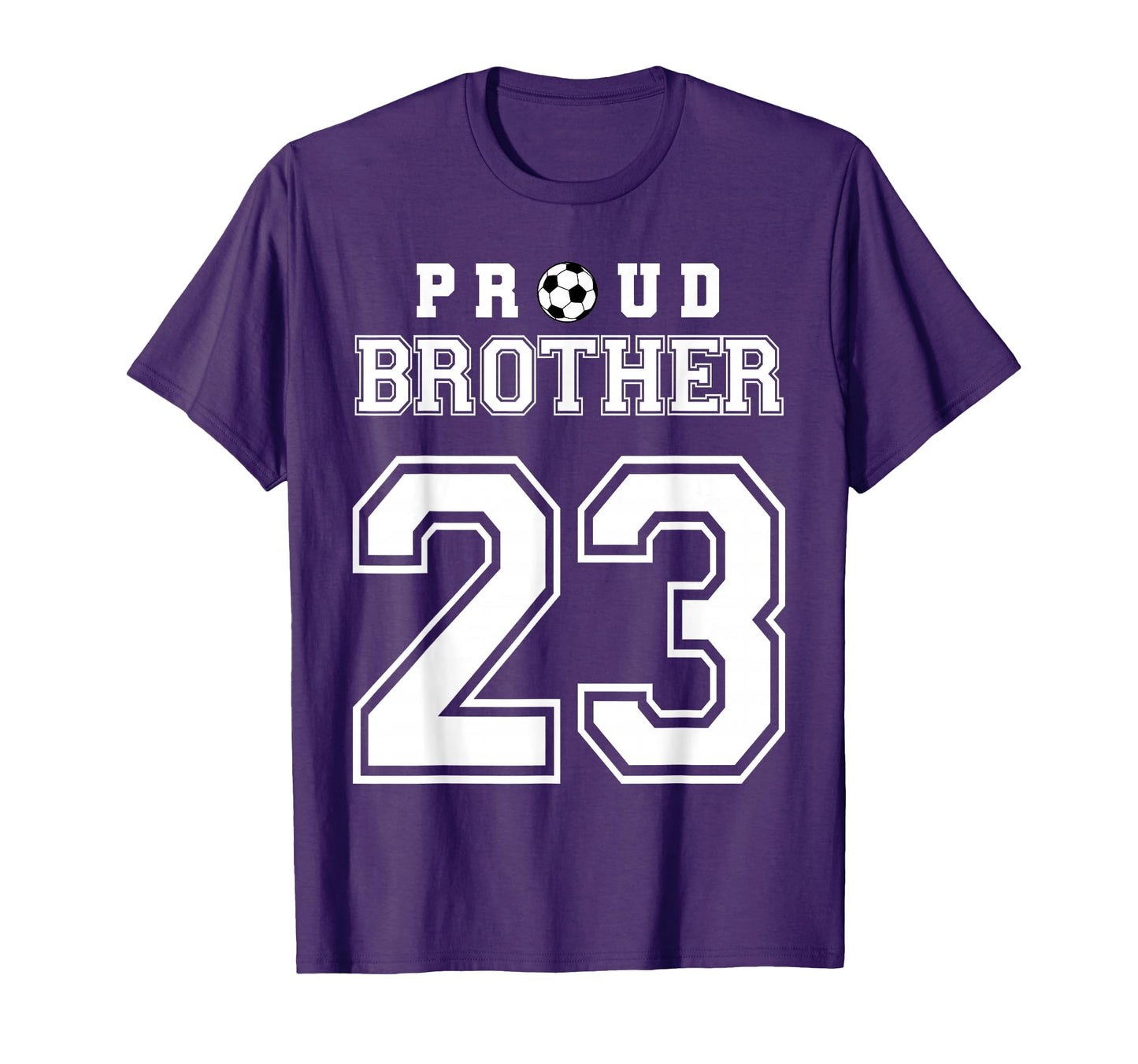 Number 23 Custom Proud Soccer Futbol T-Shirt - Novelty Apparel for Adults - T-Shirt, Sweatshirt, Hoodie