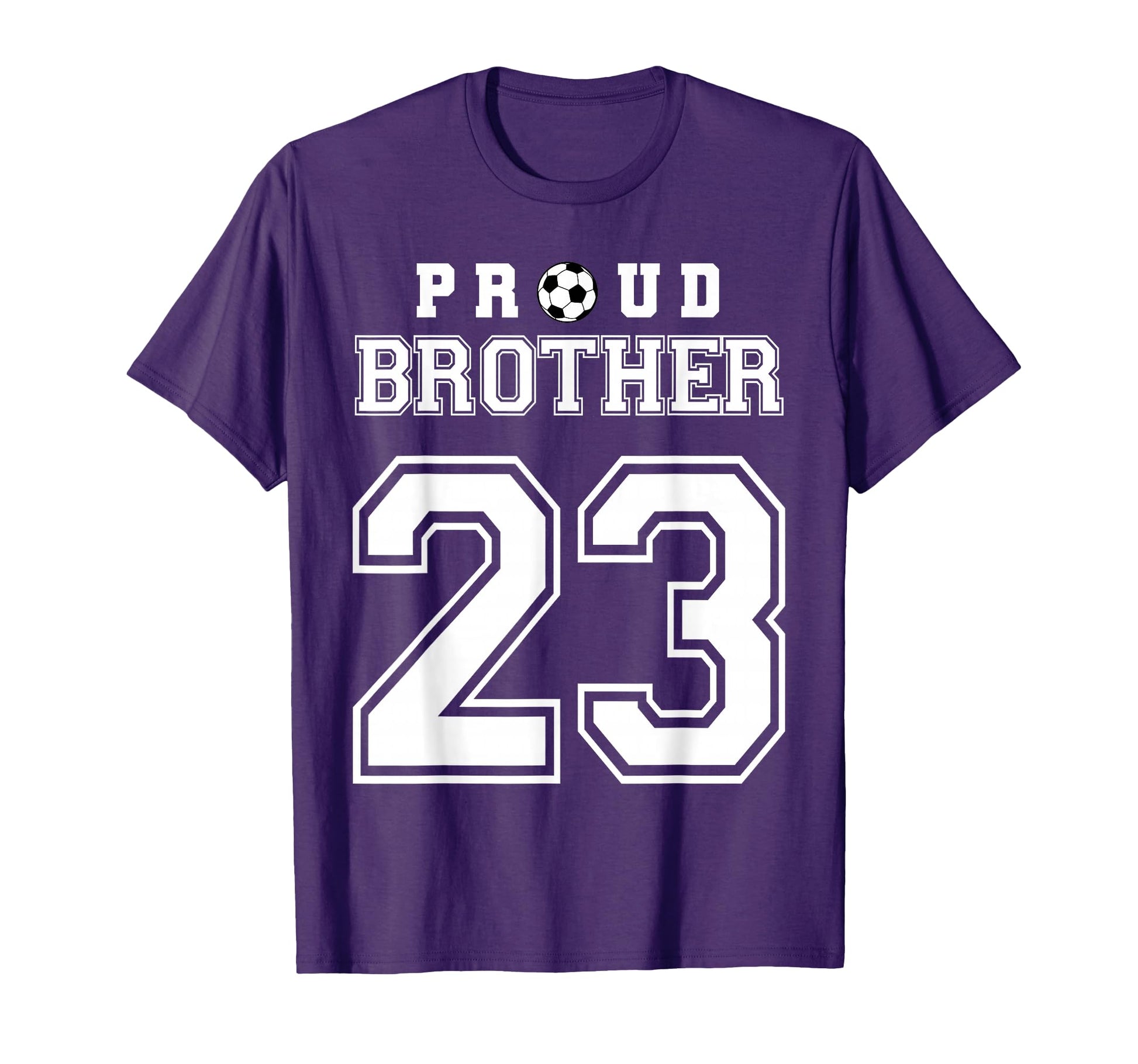 Number 23 Custom Proud Soccer Futbol T-Shirt - Novelty Apparel for Adults - T-Shirt, Sweatshirt, Hoodie